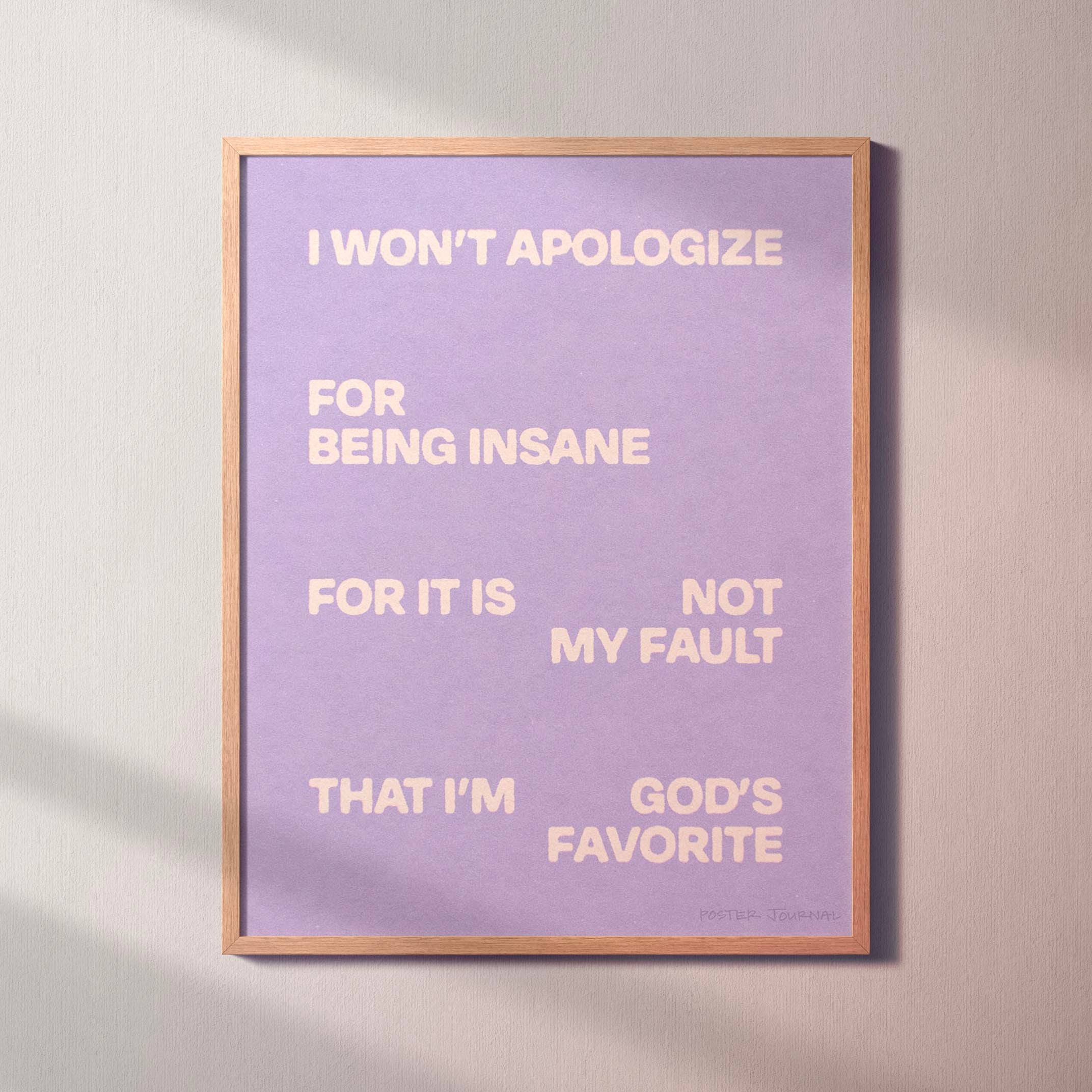 APOLOGIZE PRINT