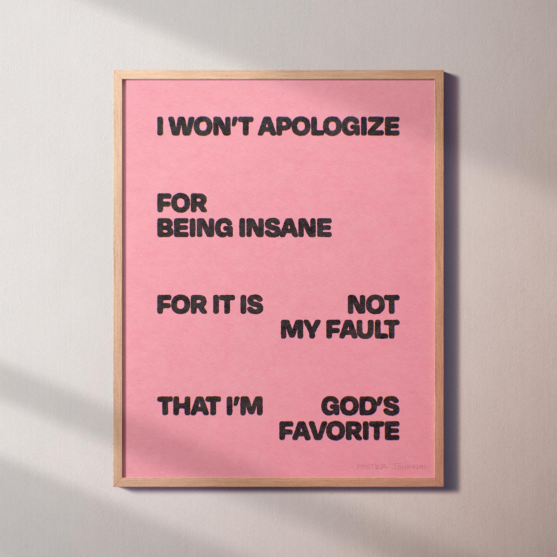 APOLOGIZE PRINT