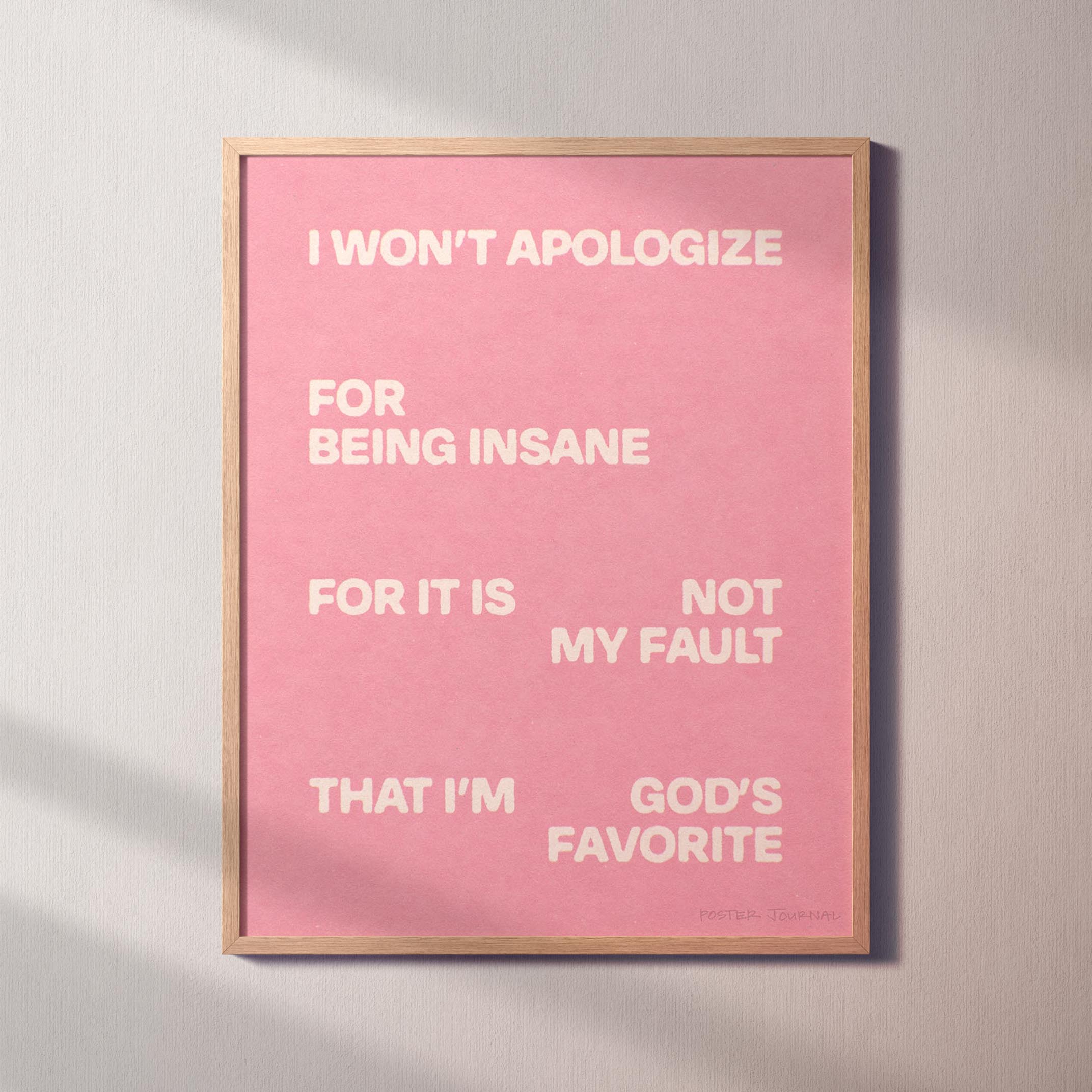 APOLOGIZE PRINT