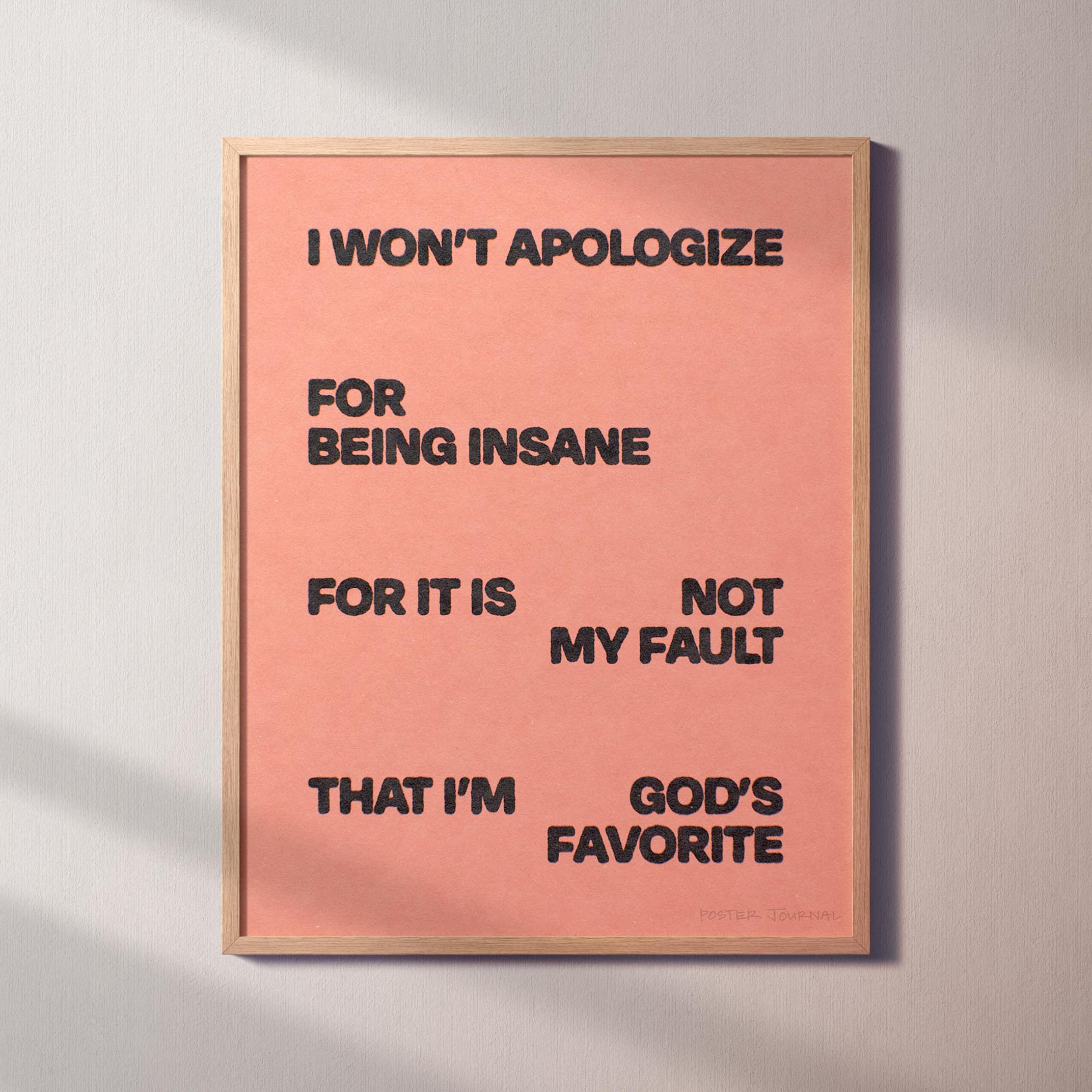APOLOGIZE PRINT