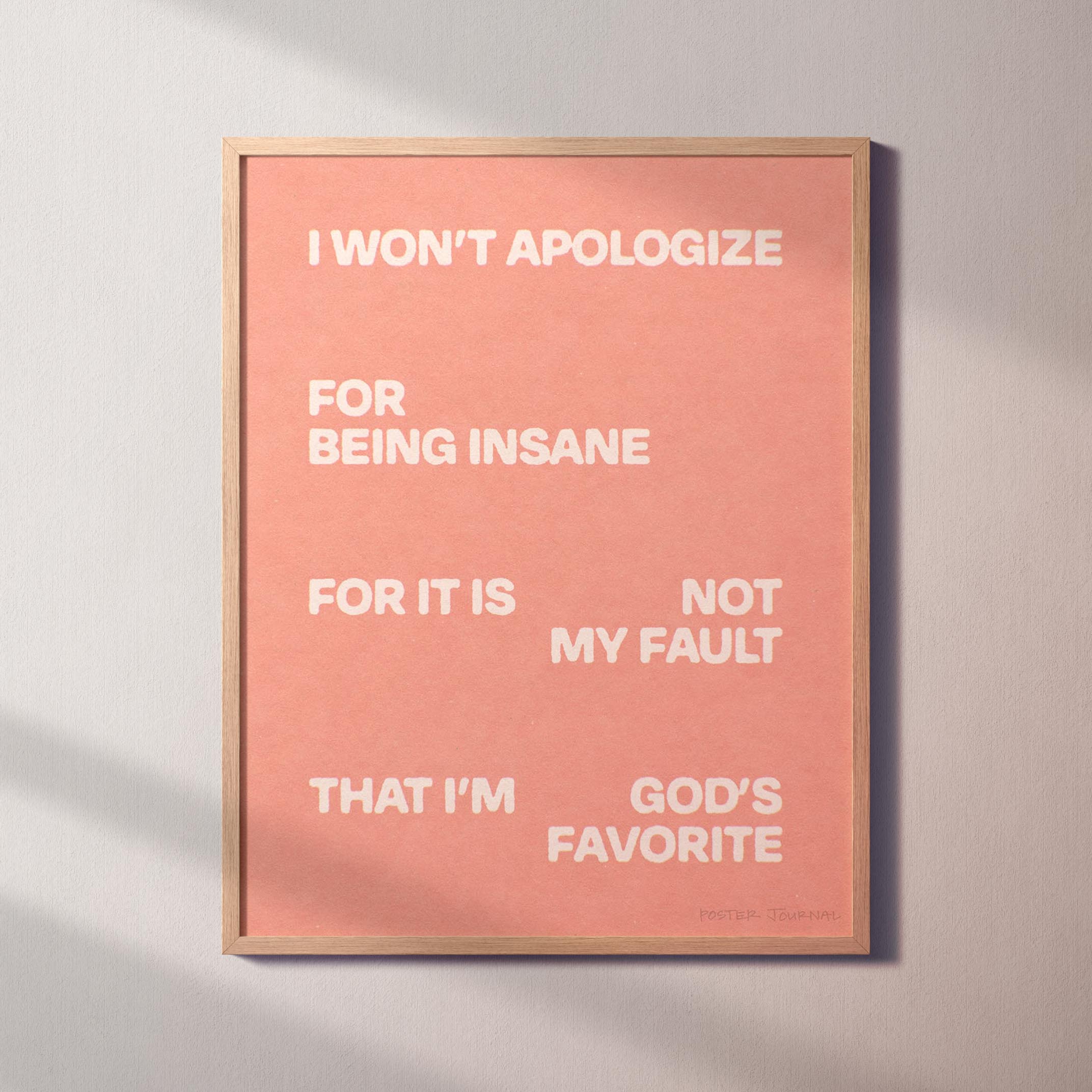APOLOGIZE PRINT