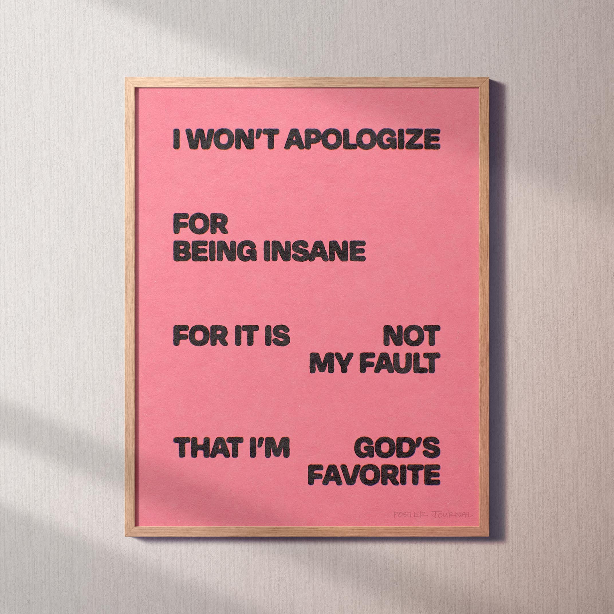 APOLOGIZE PRINT