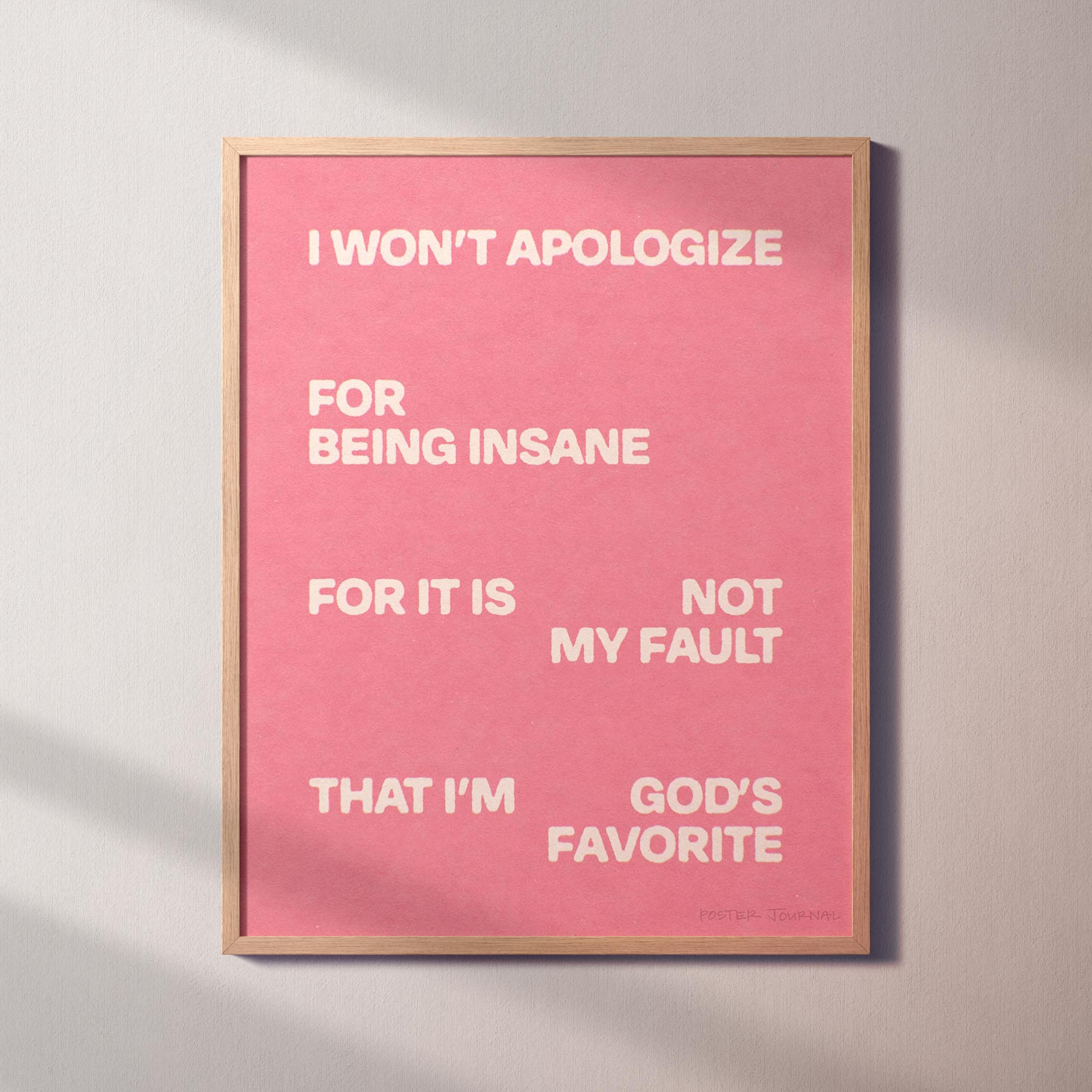 APOLOGIZE PRINT