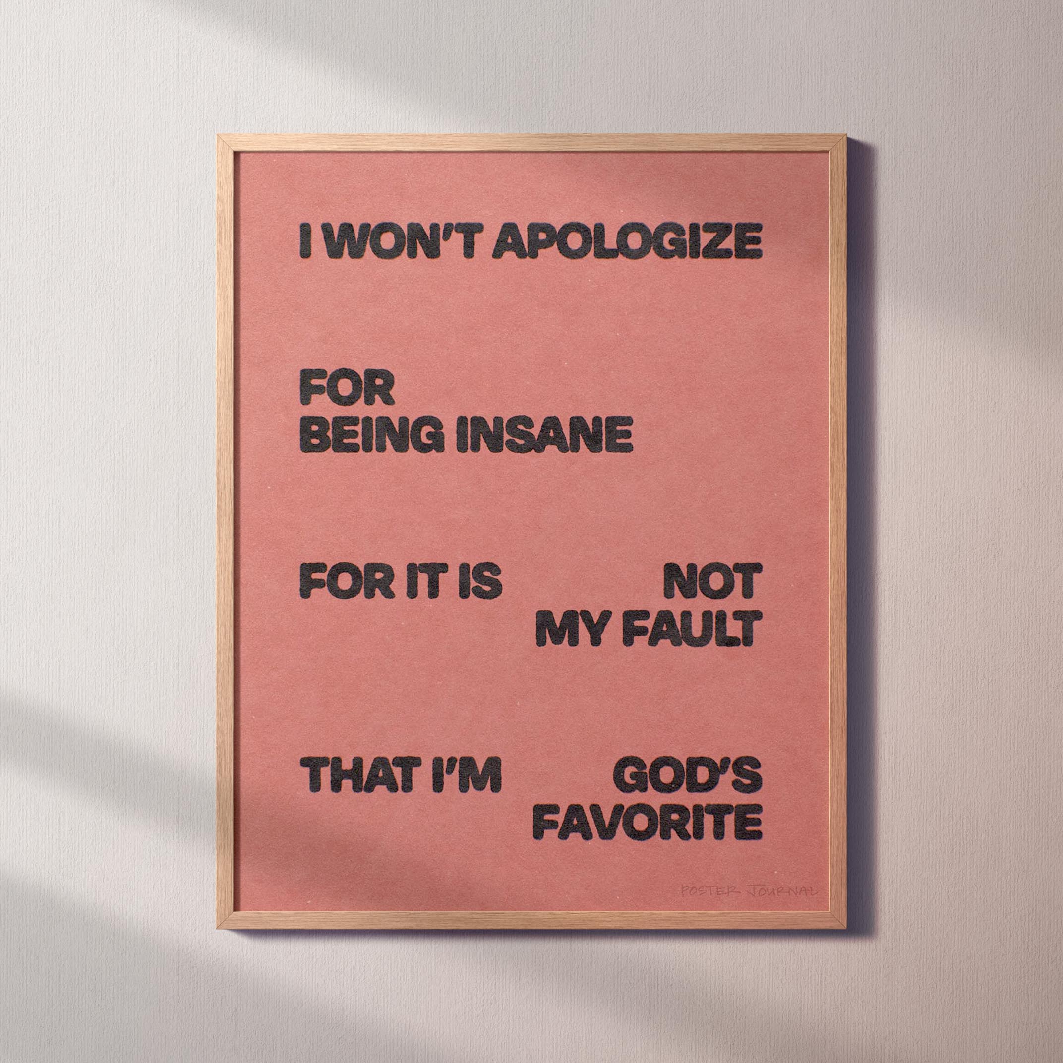 APOLOGIZE PRINT