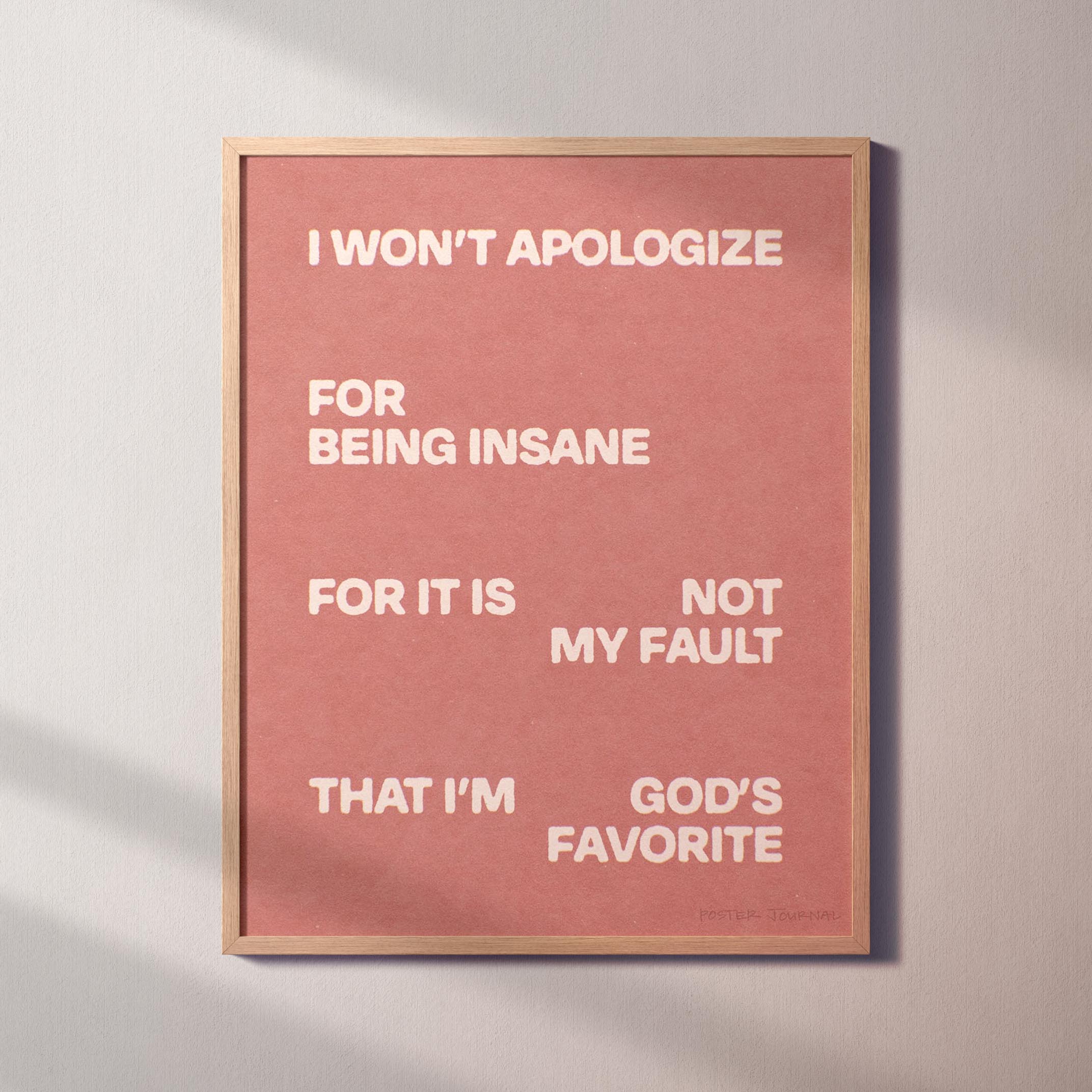 APOLOGIZE PRINT