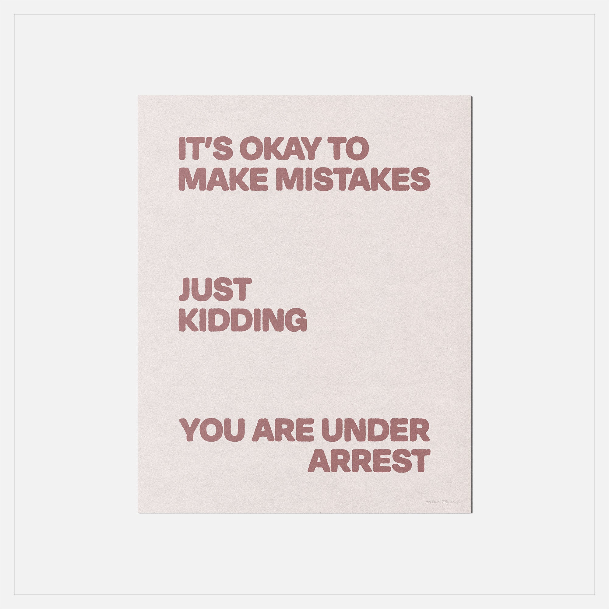 ARREST PRINT