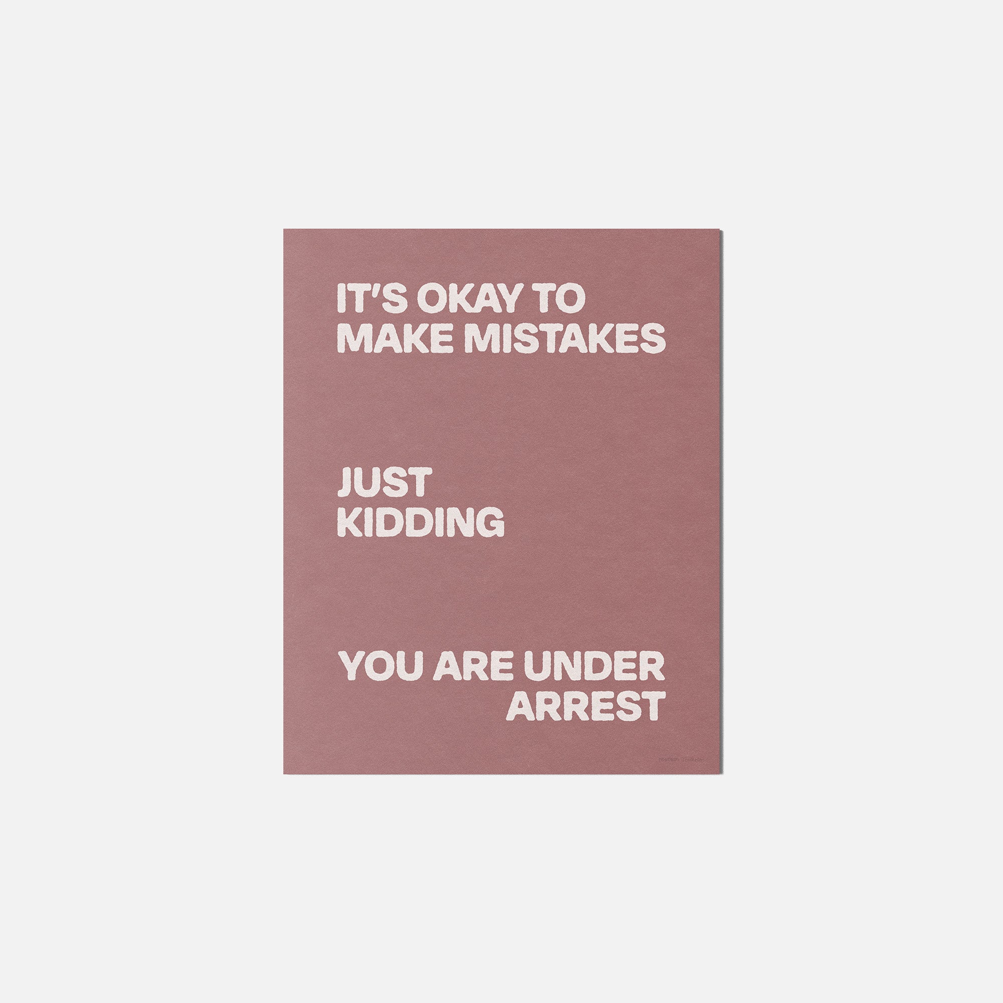 ARREST PRINT
