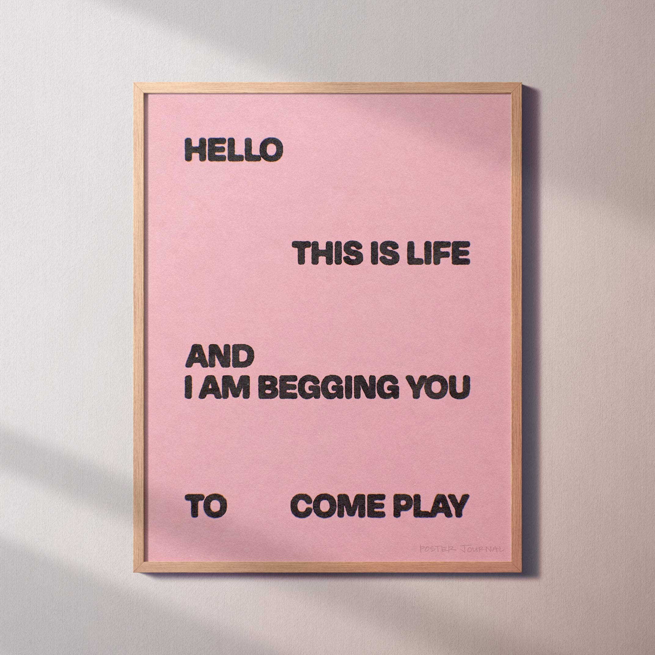 BEGGING PRINT