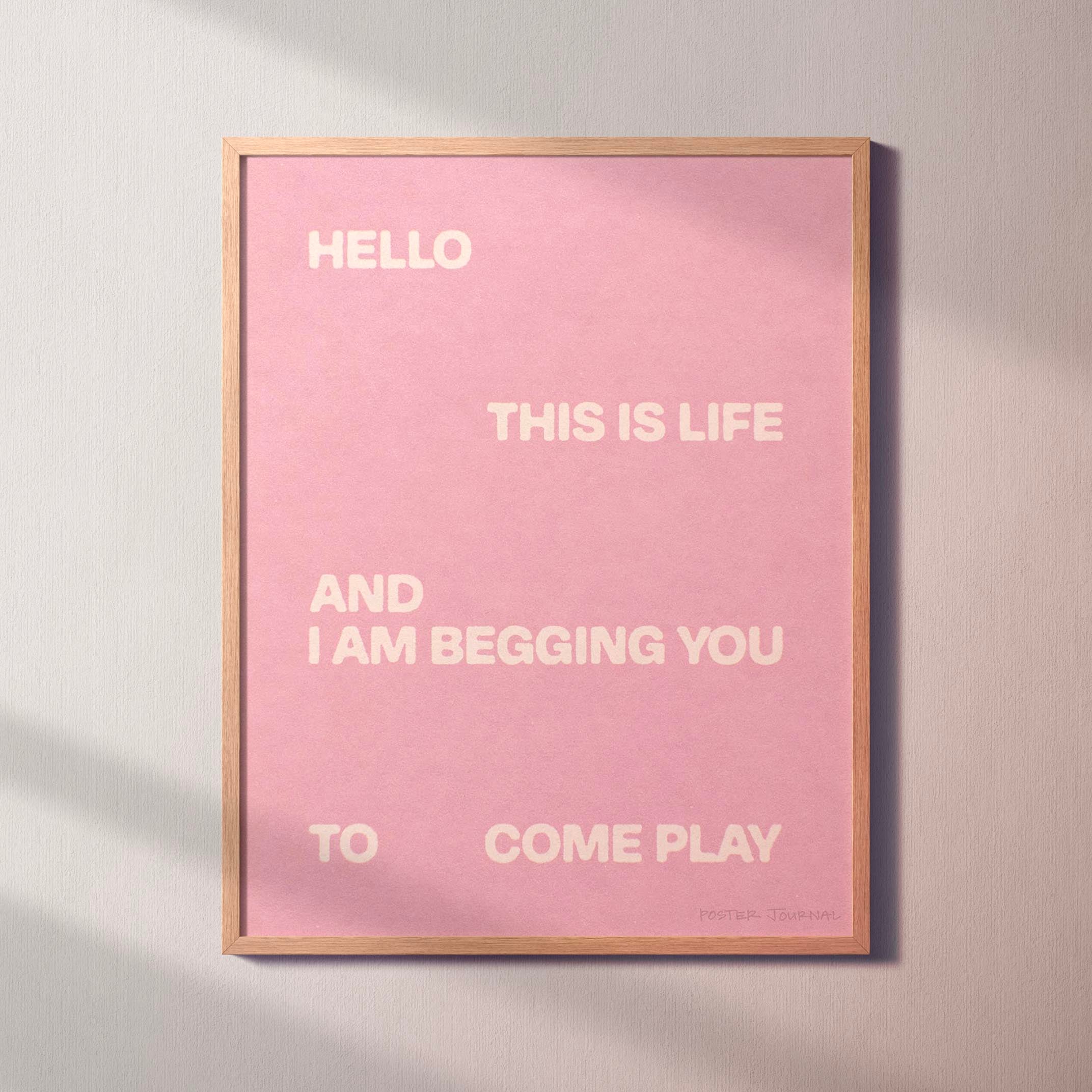 BEGGING PRINT