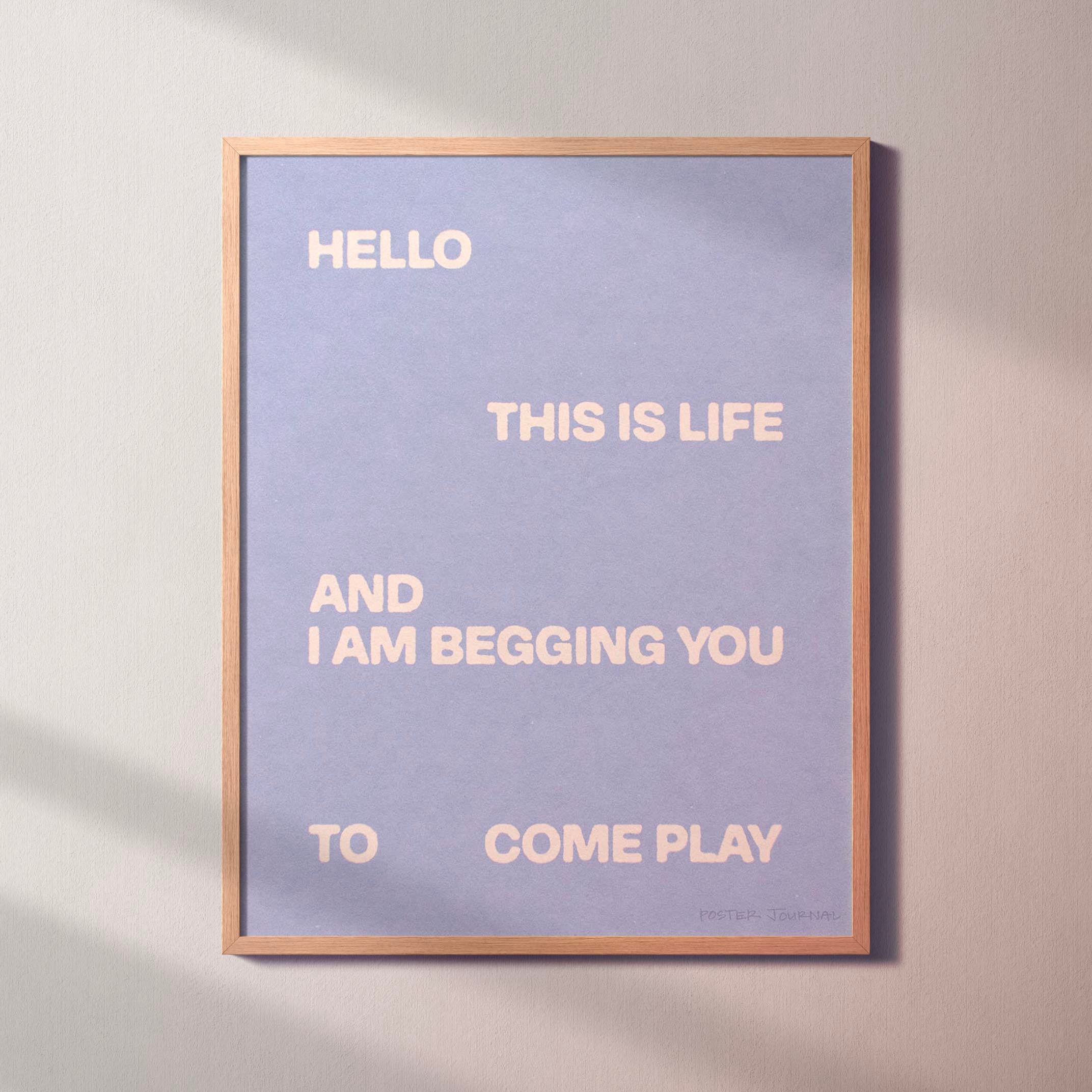BEGGING PRINT
