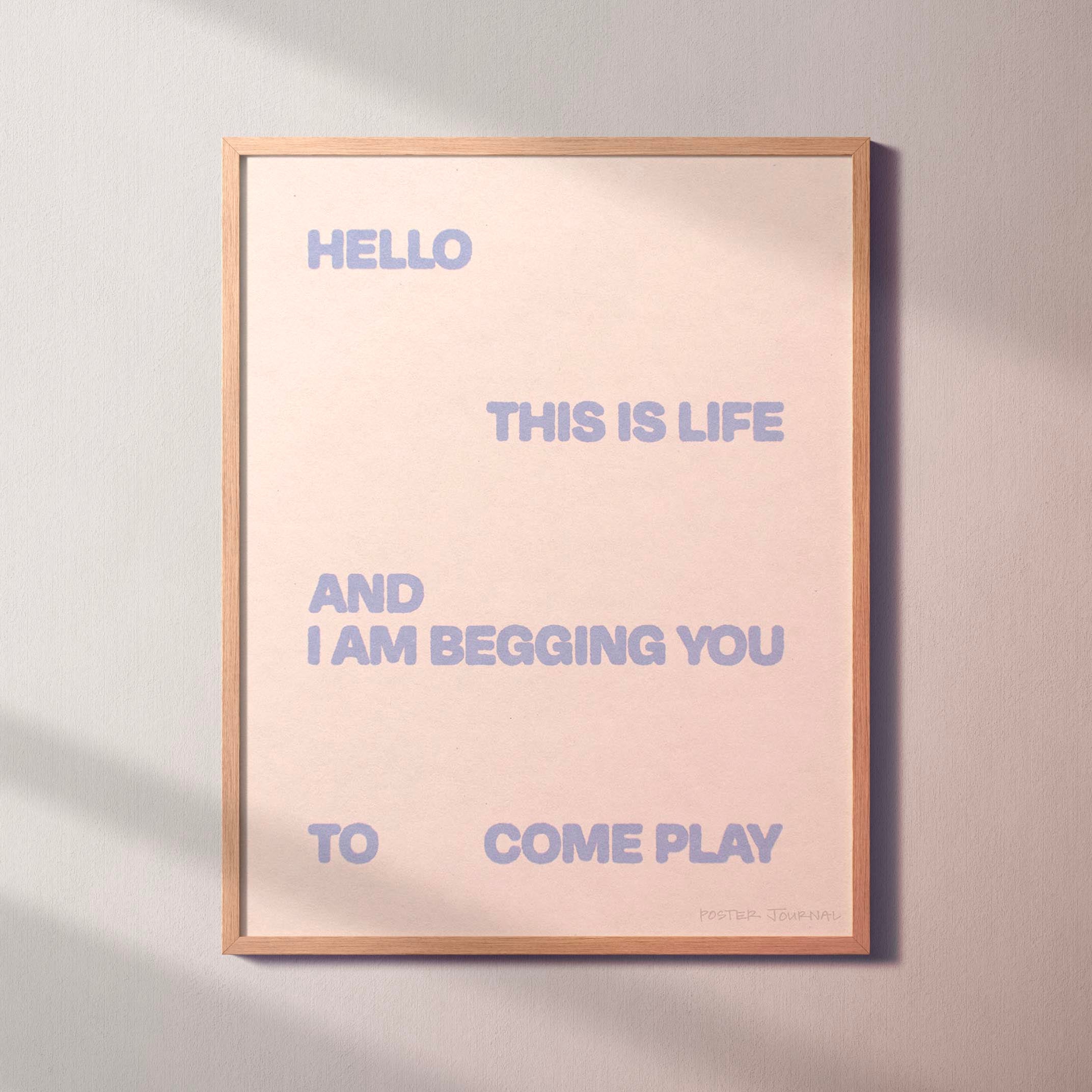 BEGGING PRINT