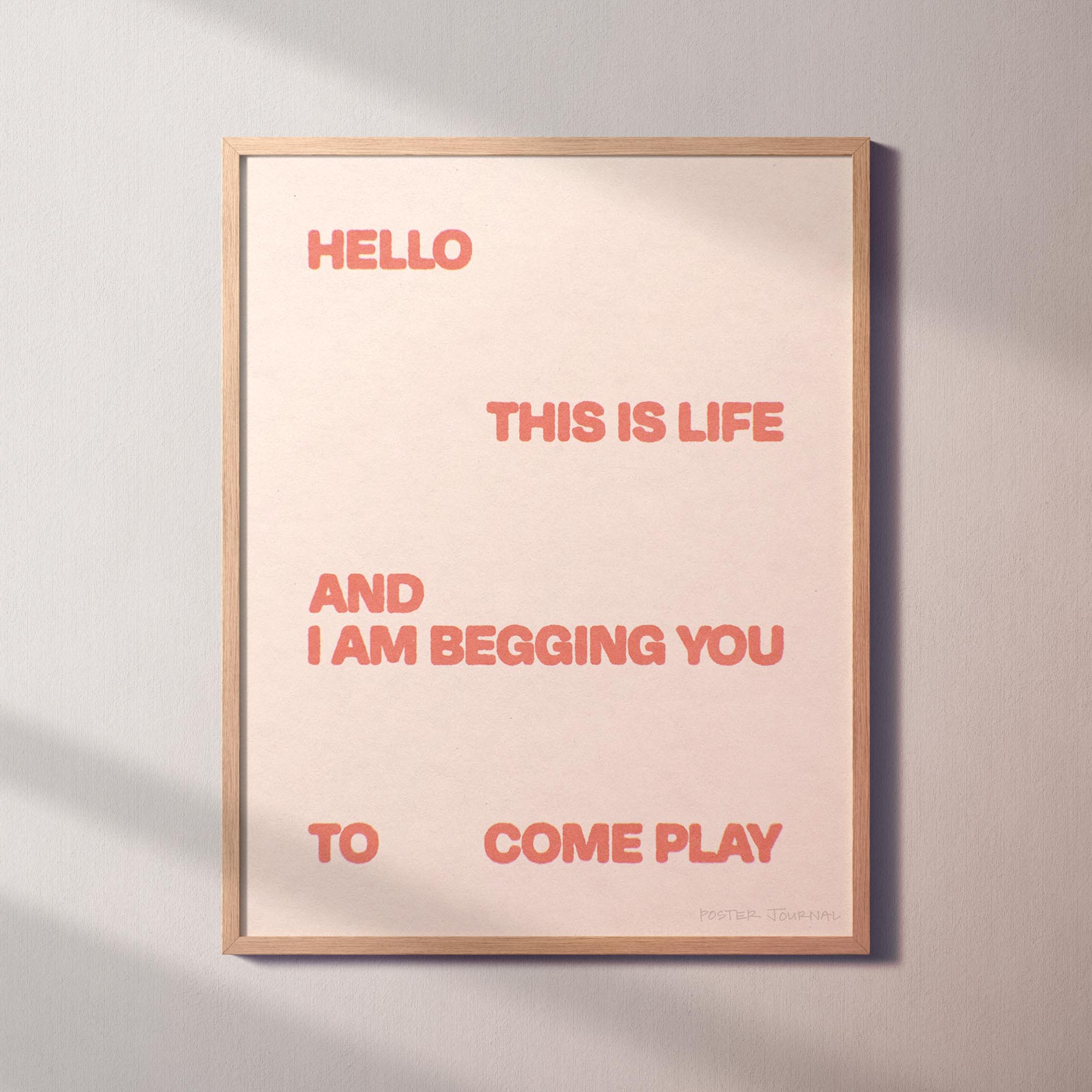 BEGGING PRINT