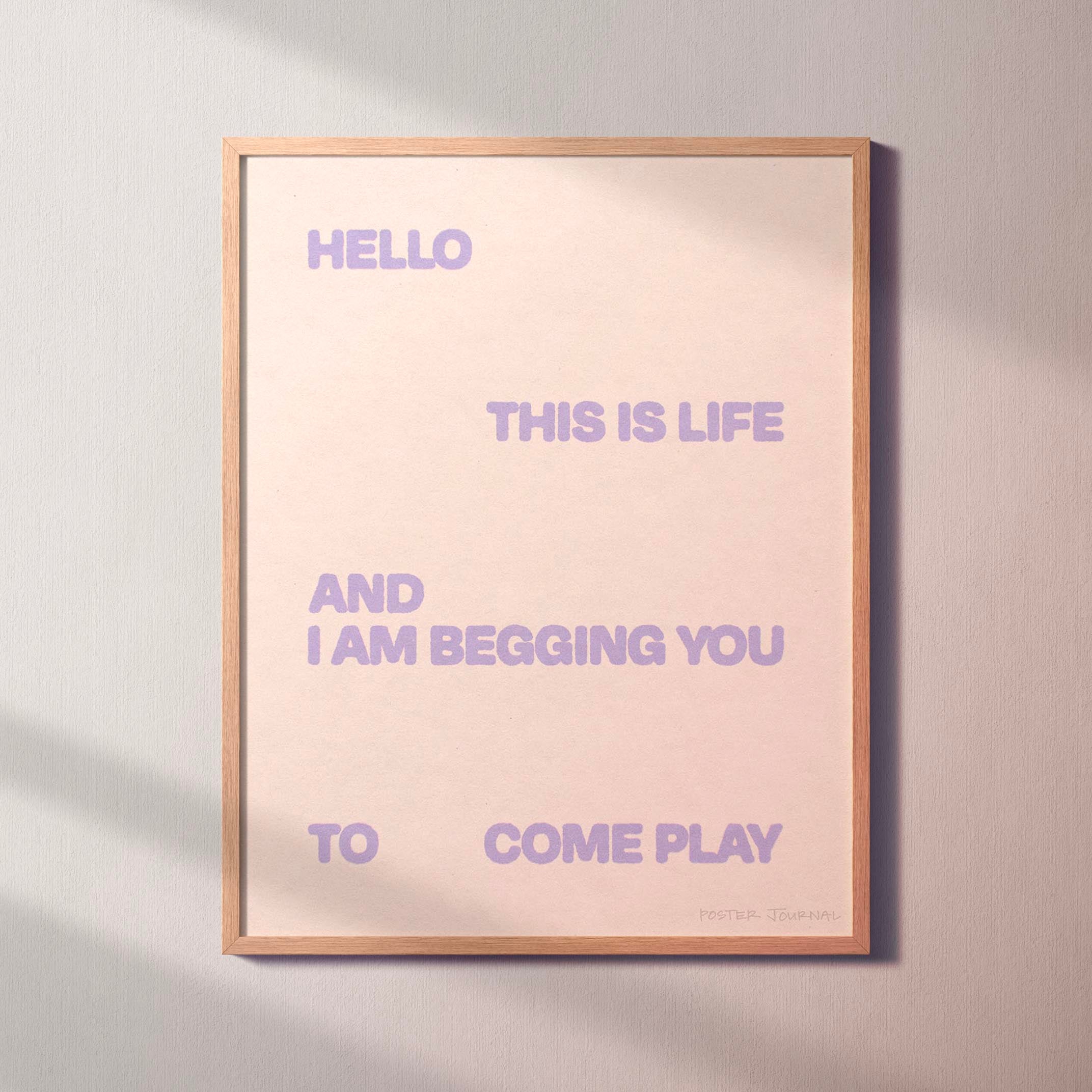 BEGGING PRINT