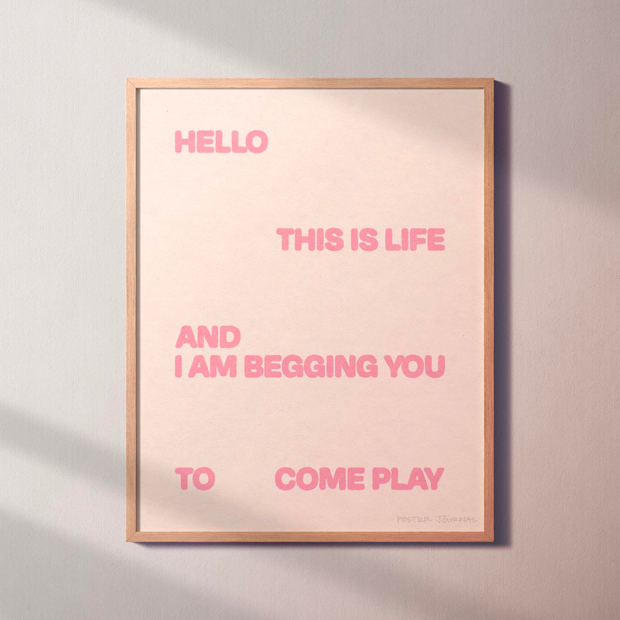 BEGGING PRINT