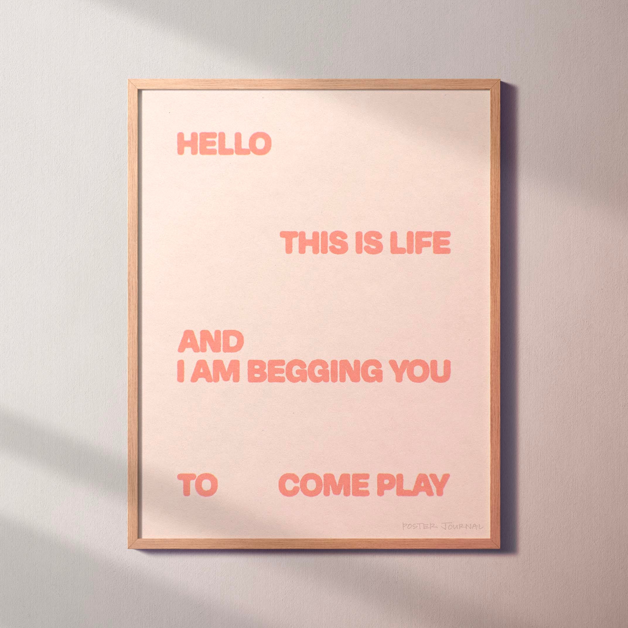 BEGGING PRINT