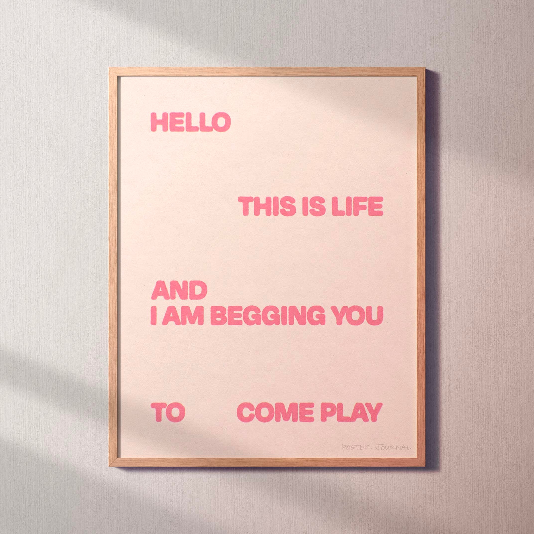 BEGGING PRINT