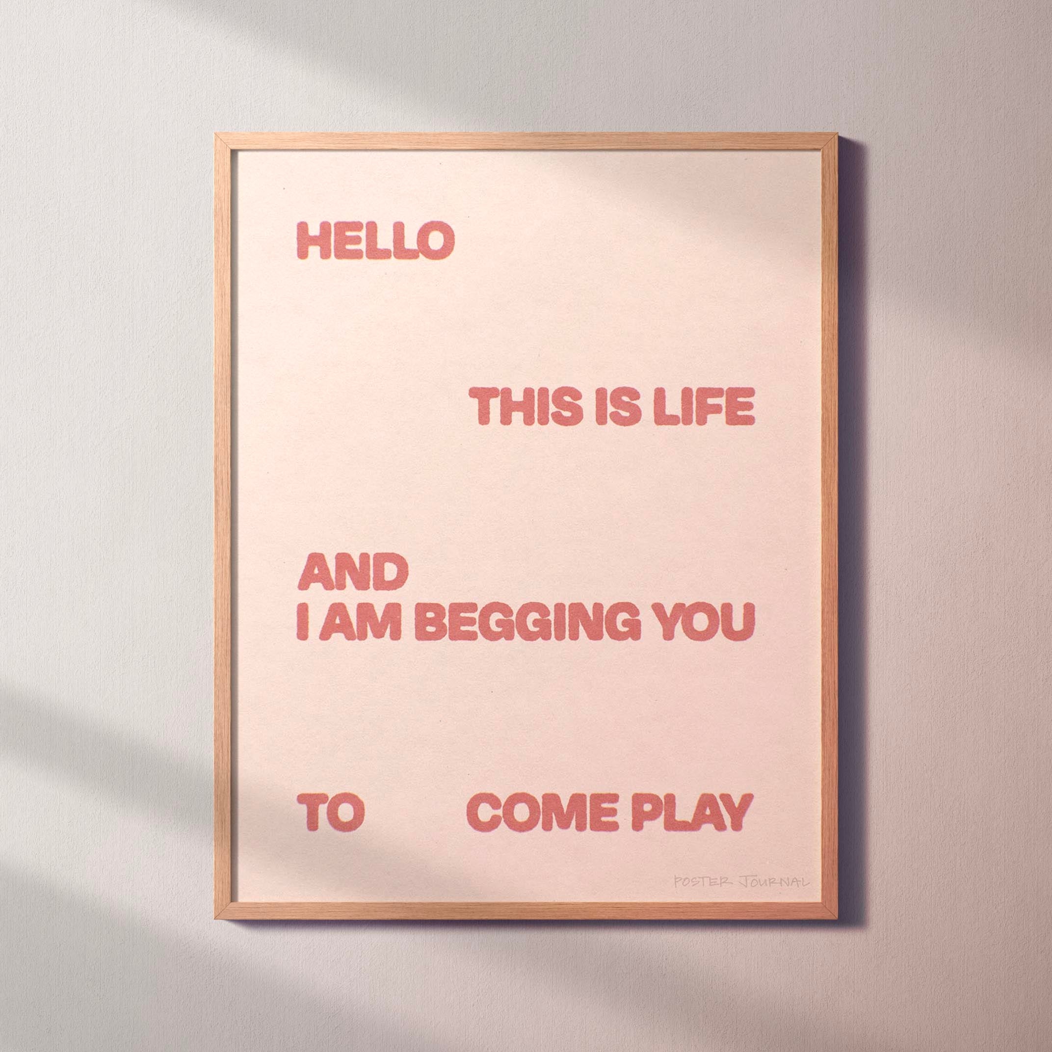 BEGGING PRINT