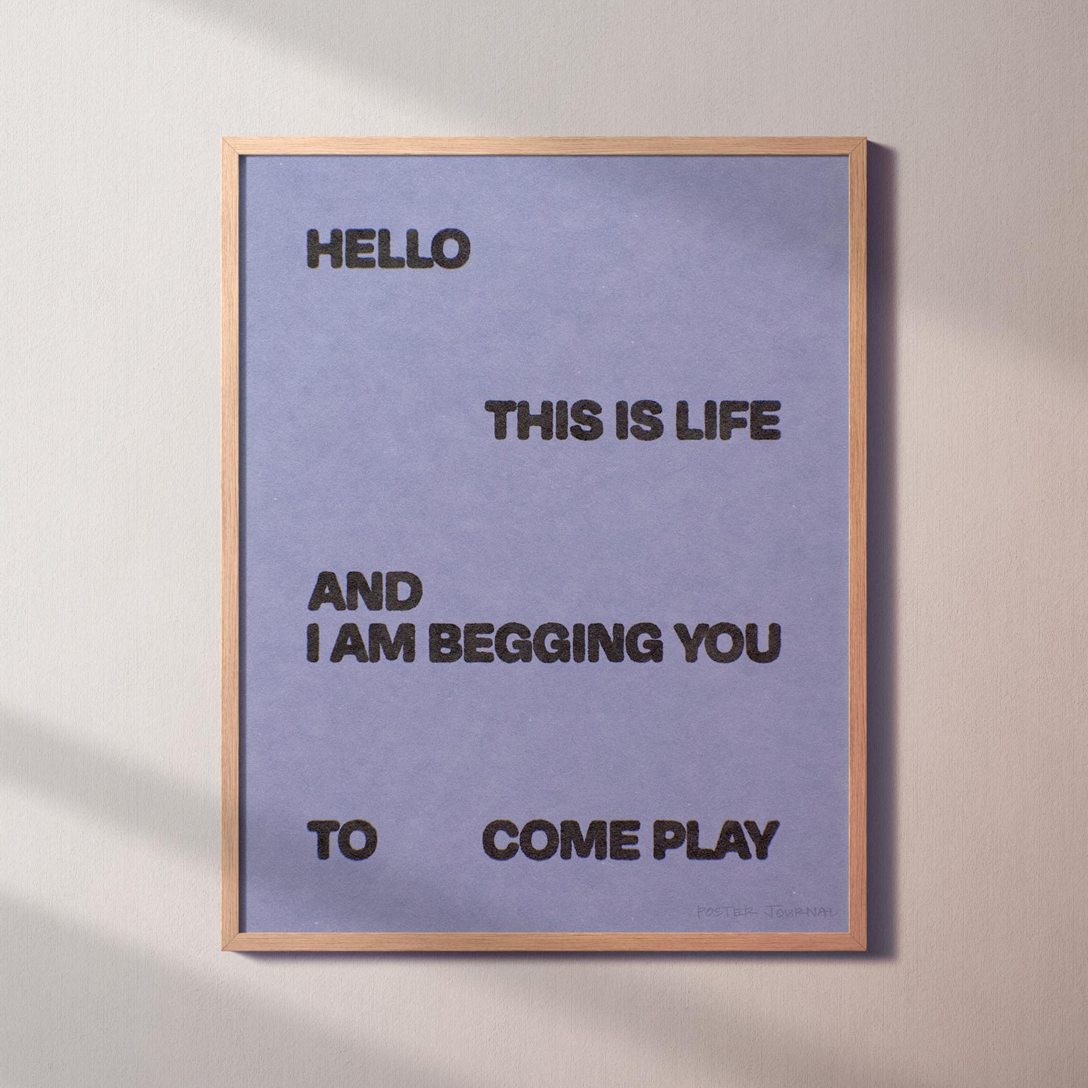 BEGGING PRINT