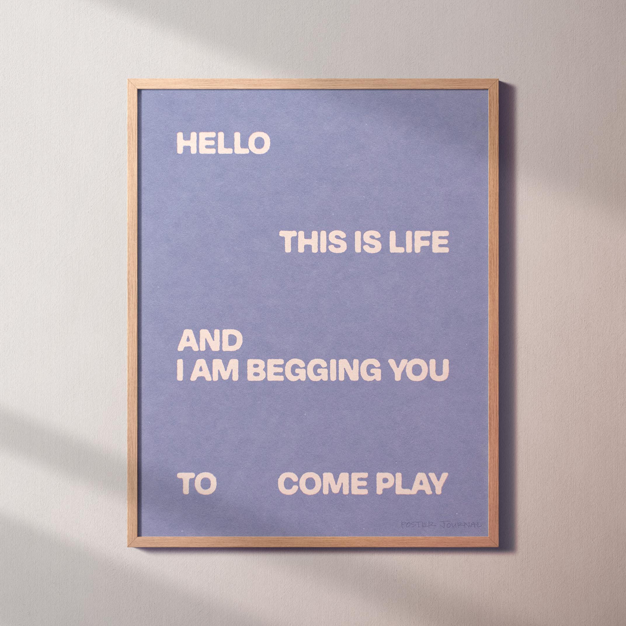 BEGGING PRINT