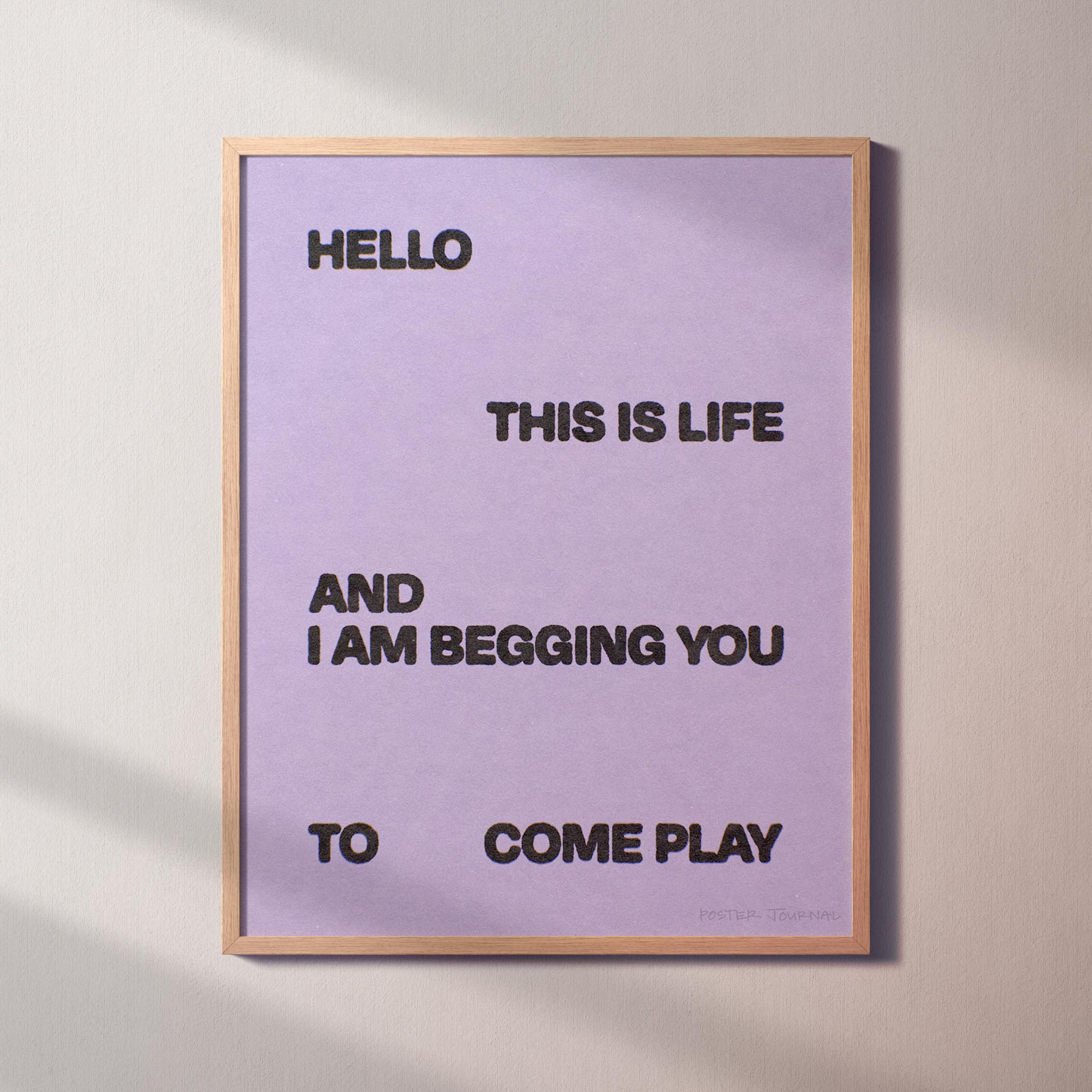 BEGGING PRINT