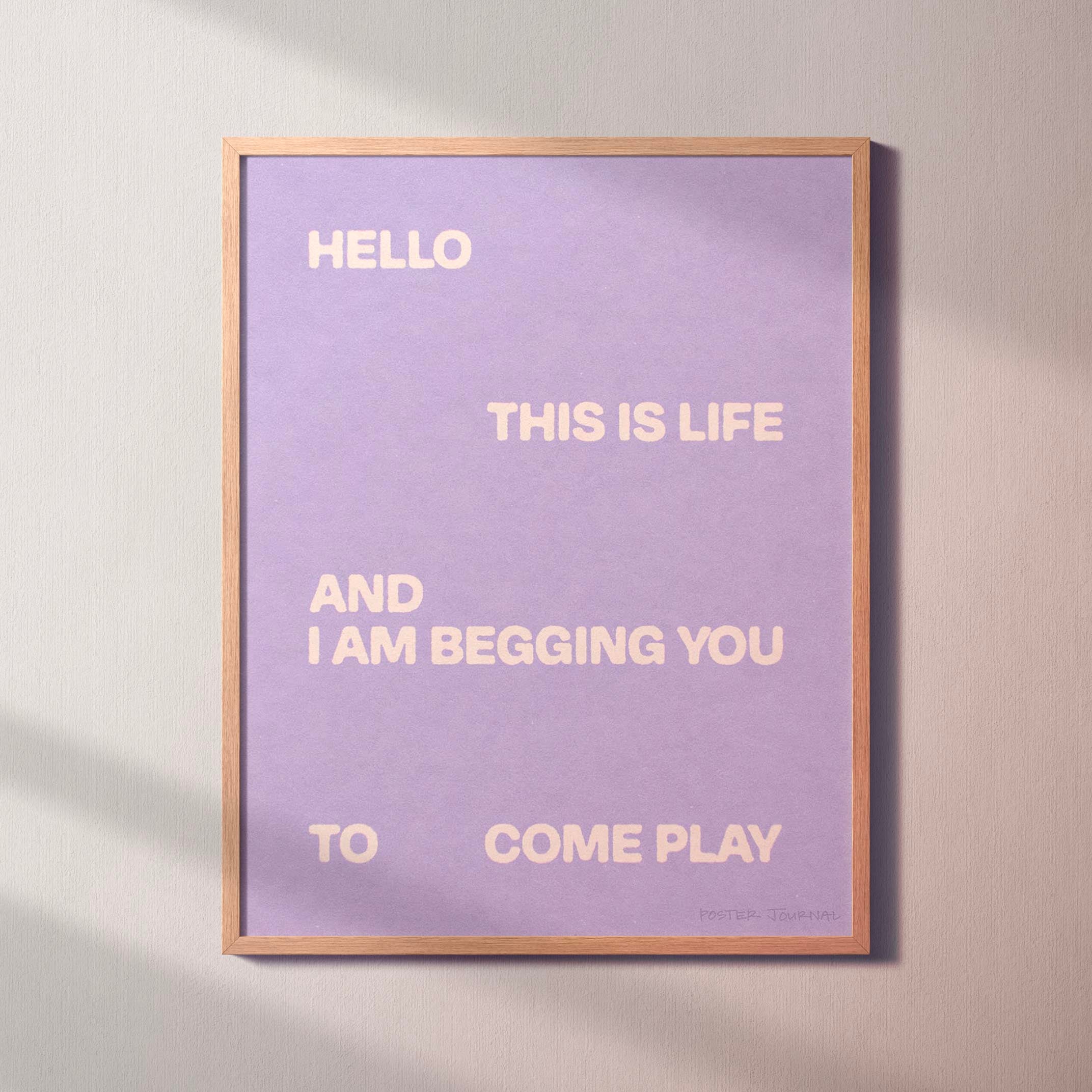 BEGGING PRINT