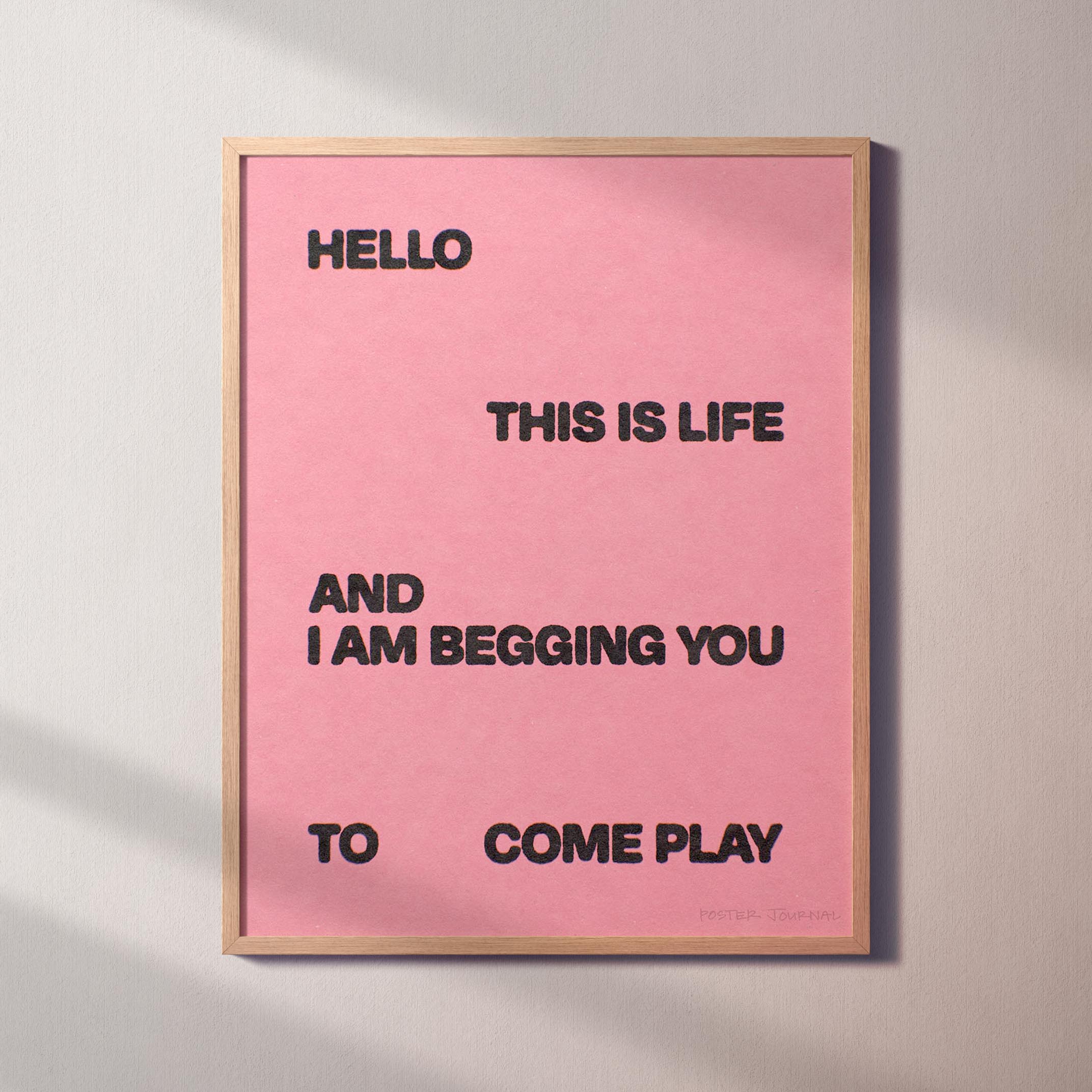 BEGGING PRINT