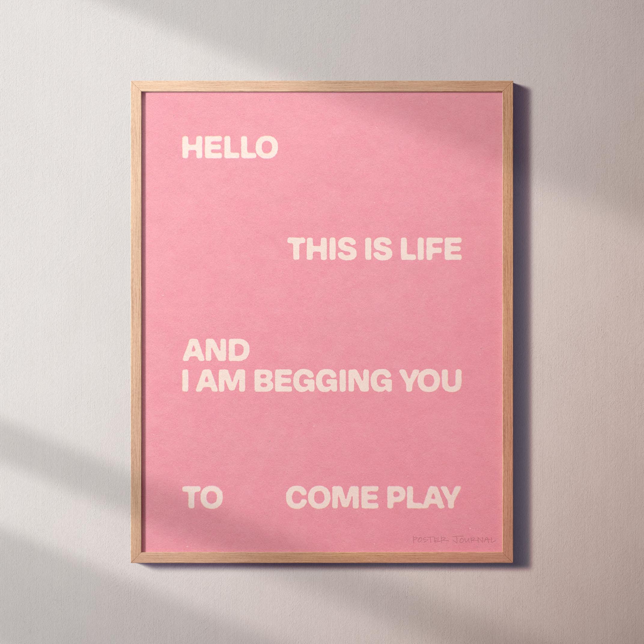 BEGGING PRINT