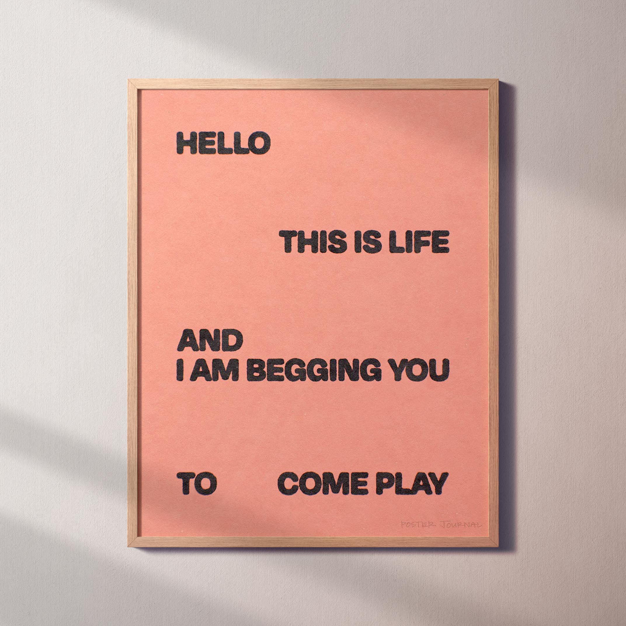 BEGGING PRINT