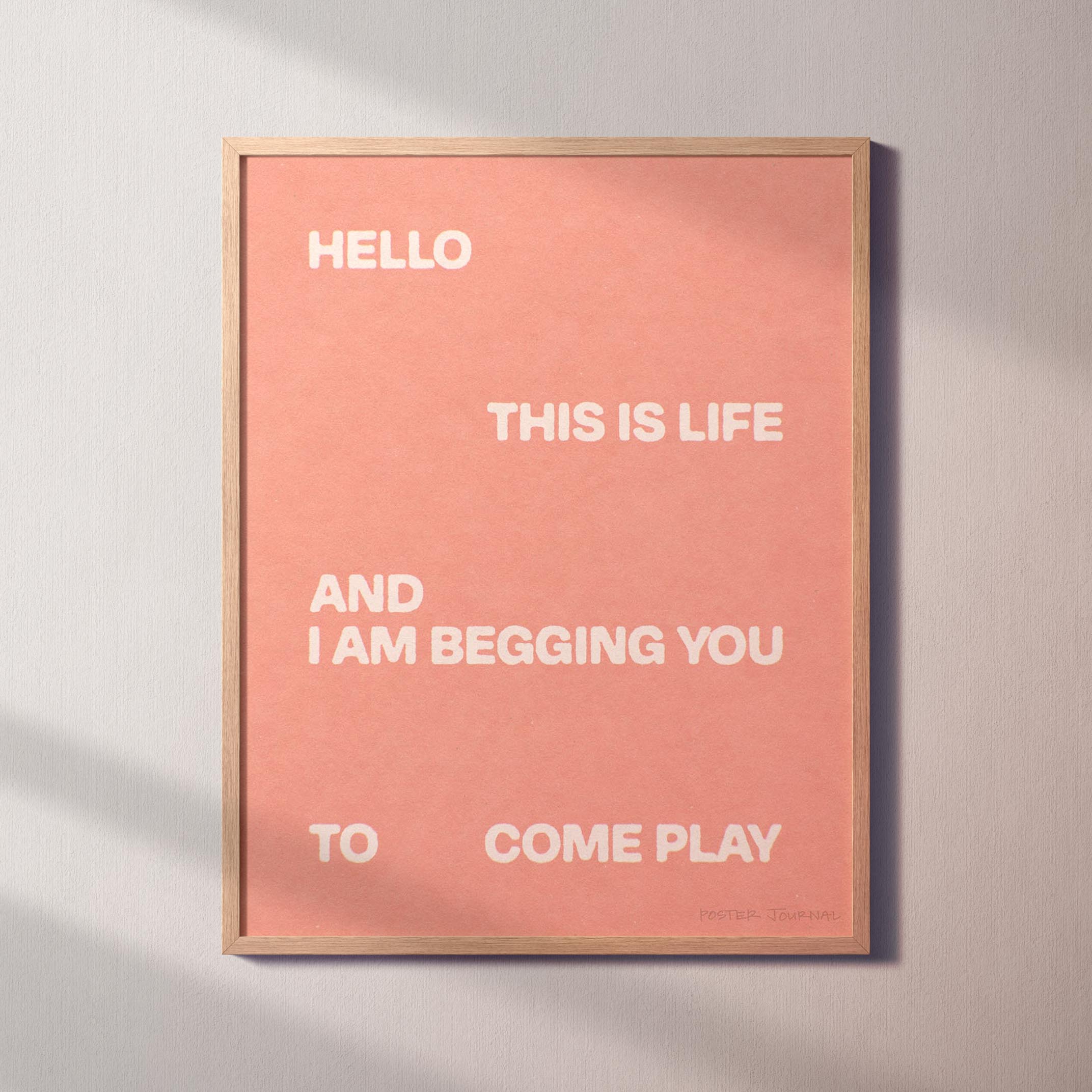 BEGGING PRINT