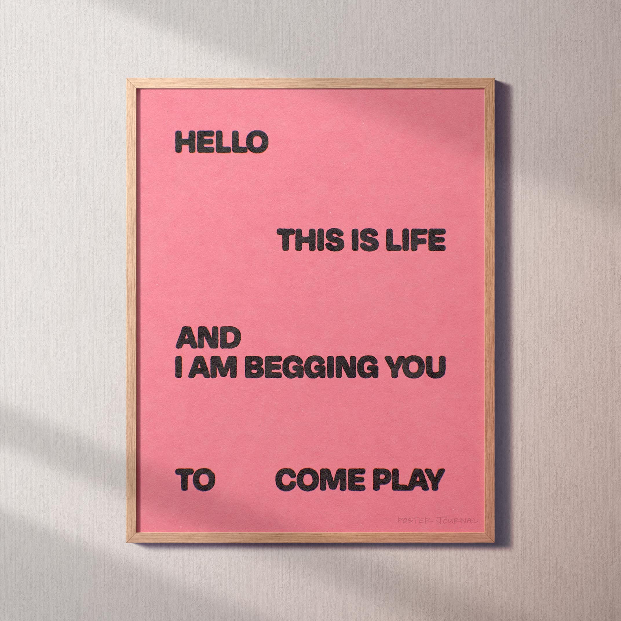 BEGGING PRINT