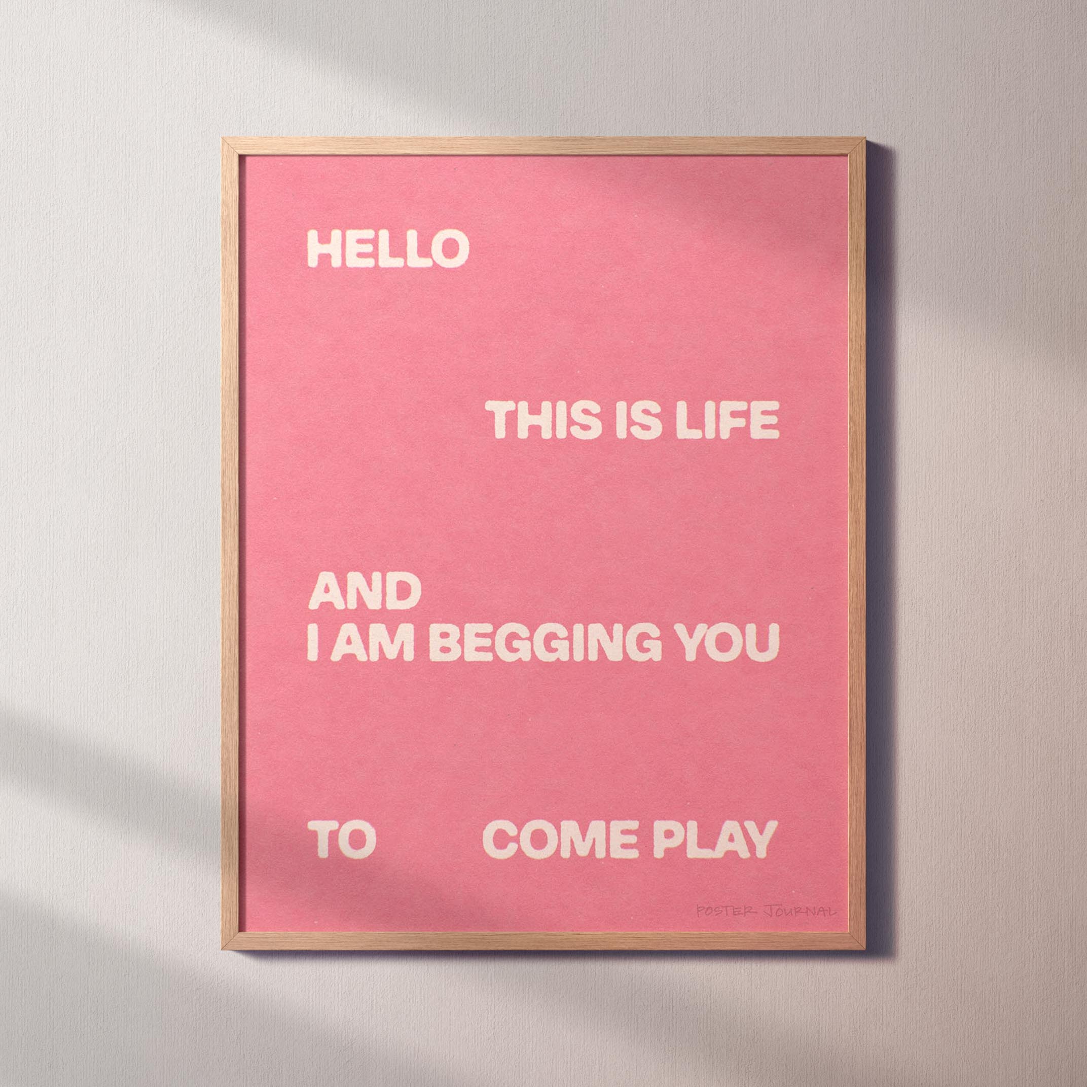 BEGGING PRINT
