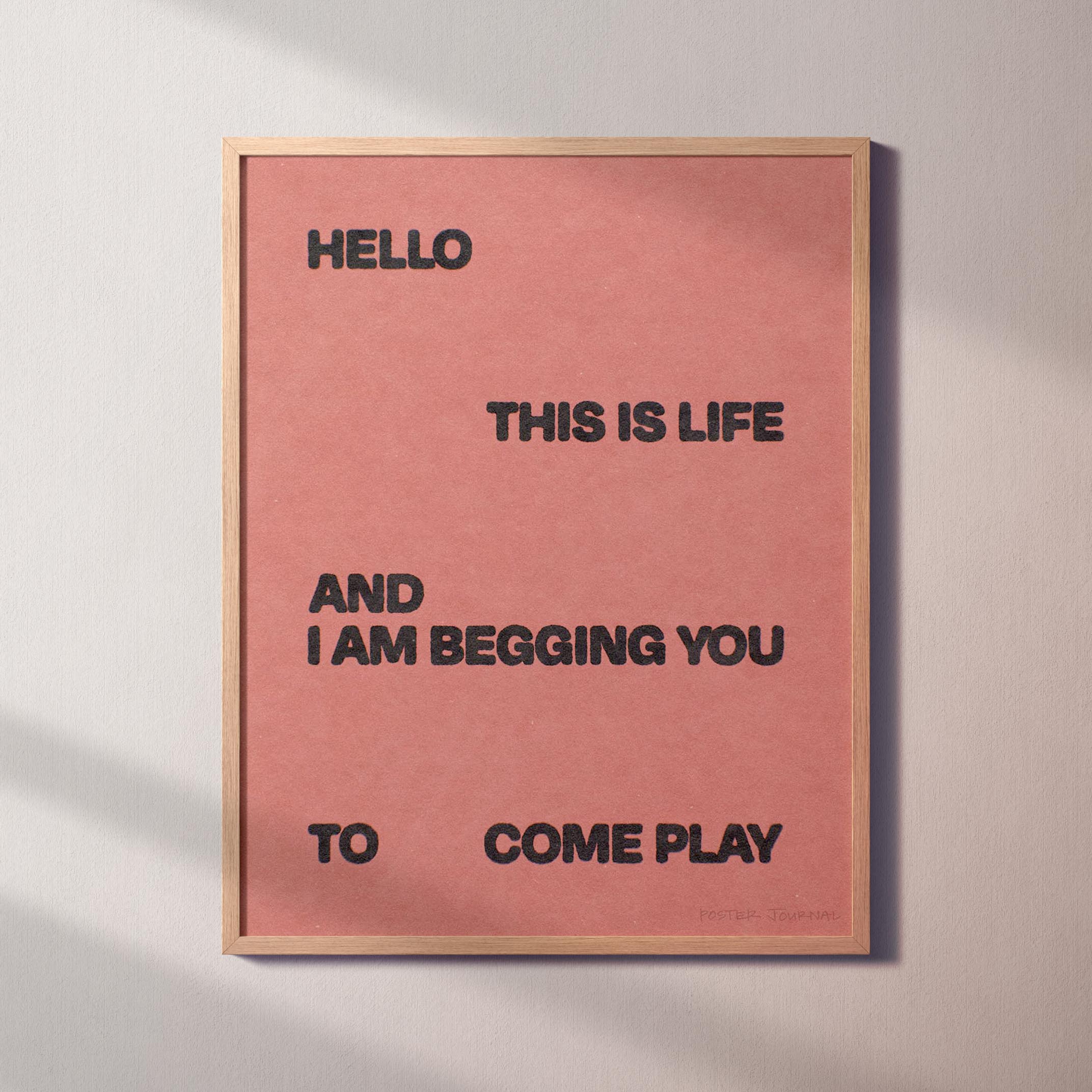 BEGGING PRINT