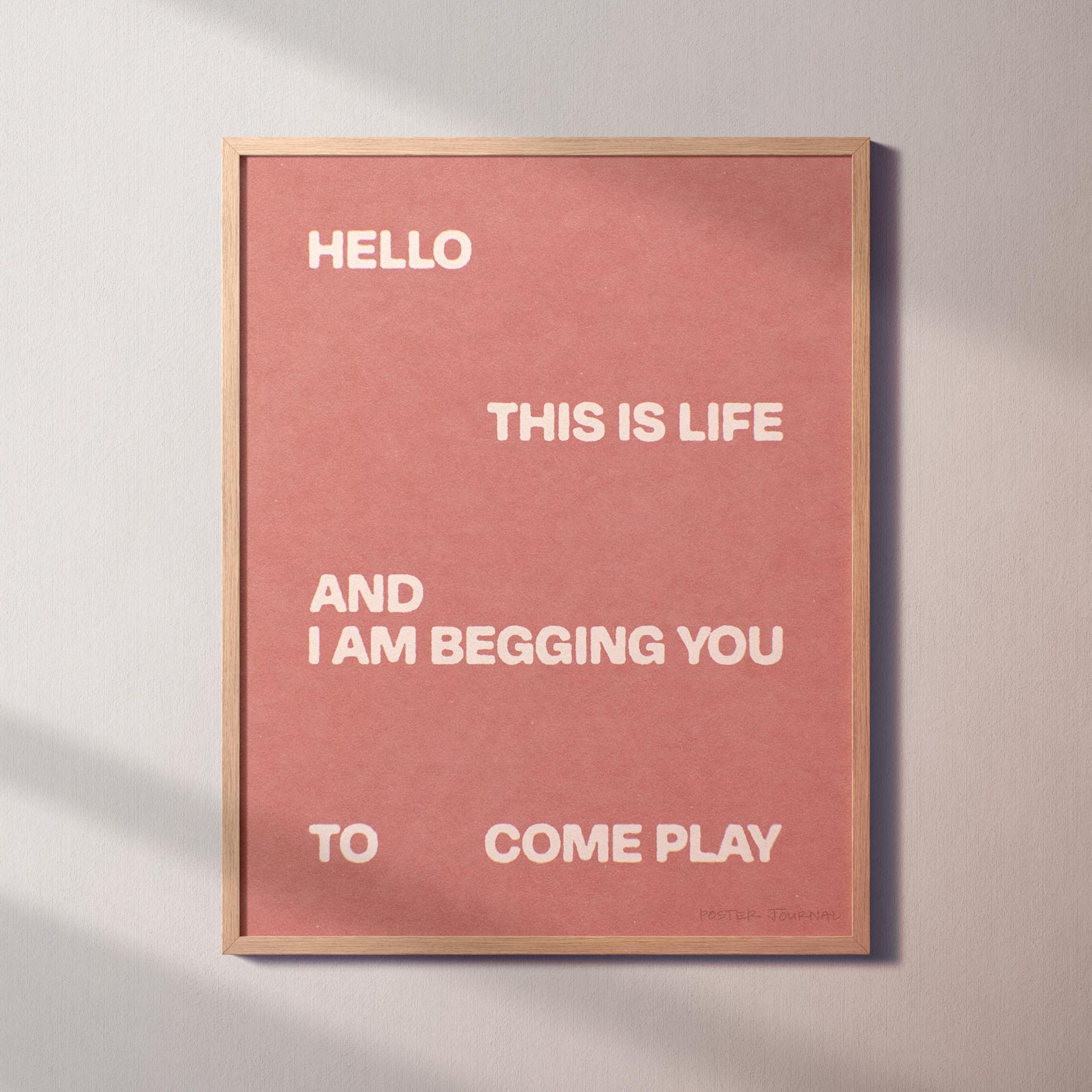 BEGGING PRINT