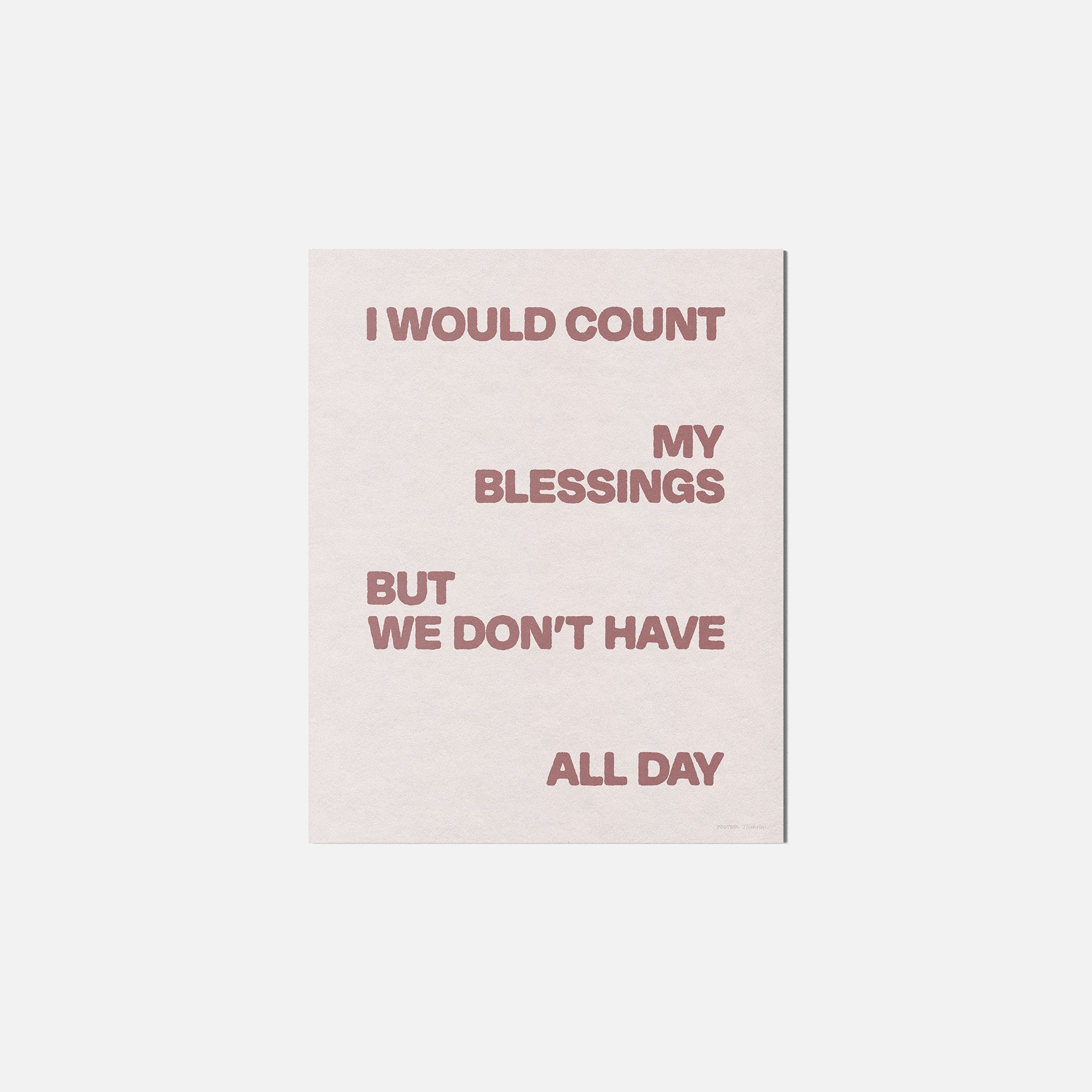 BLESSINGS PRINT