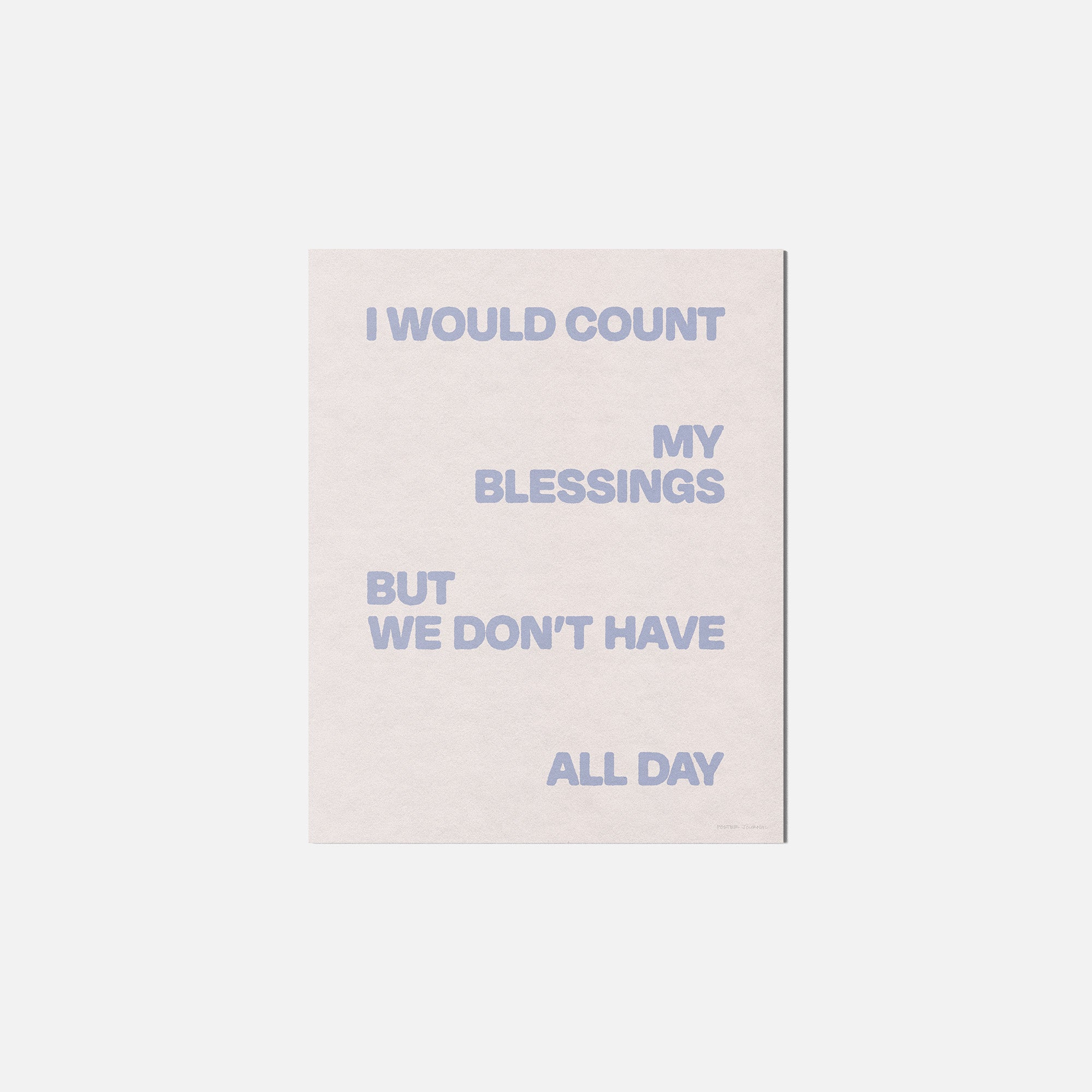 BLESSINGS PRINT