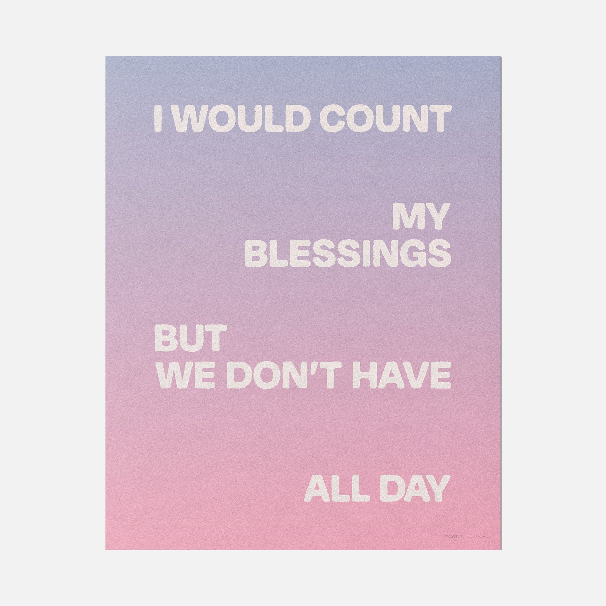 BLESSINGS PRINT
