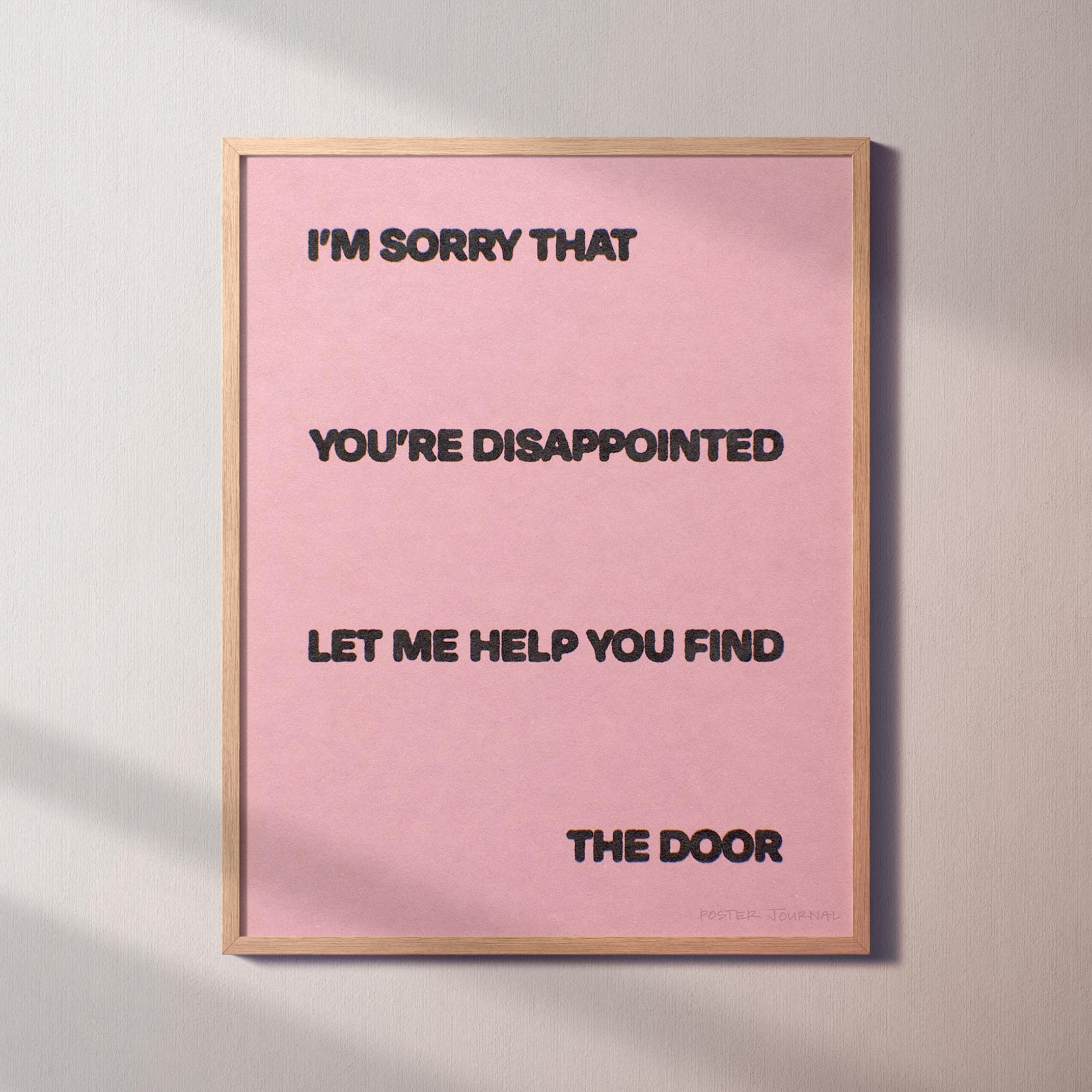 DISAPPOINTED PRINT