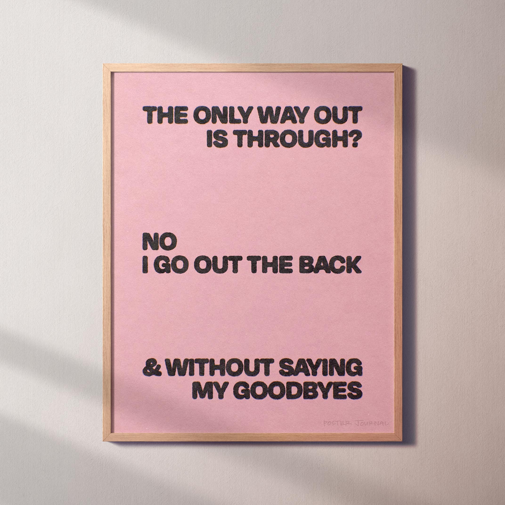 GOODBYES PRINT