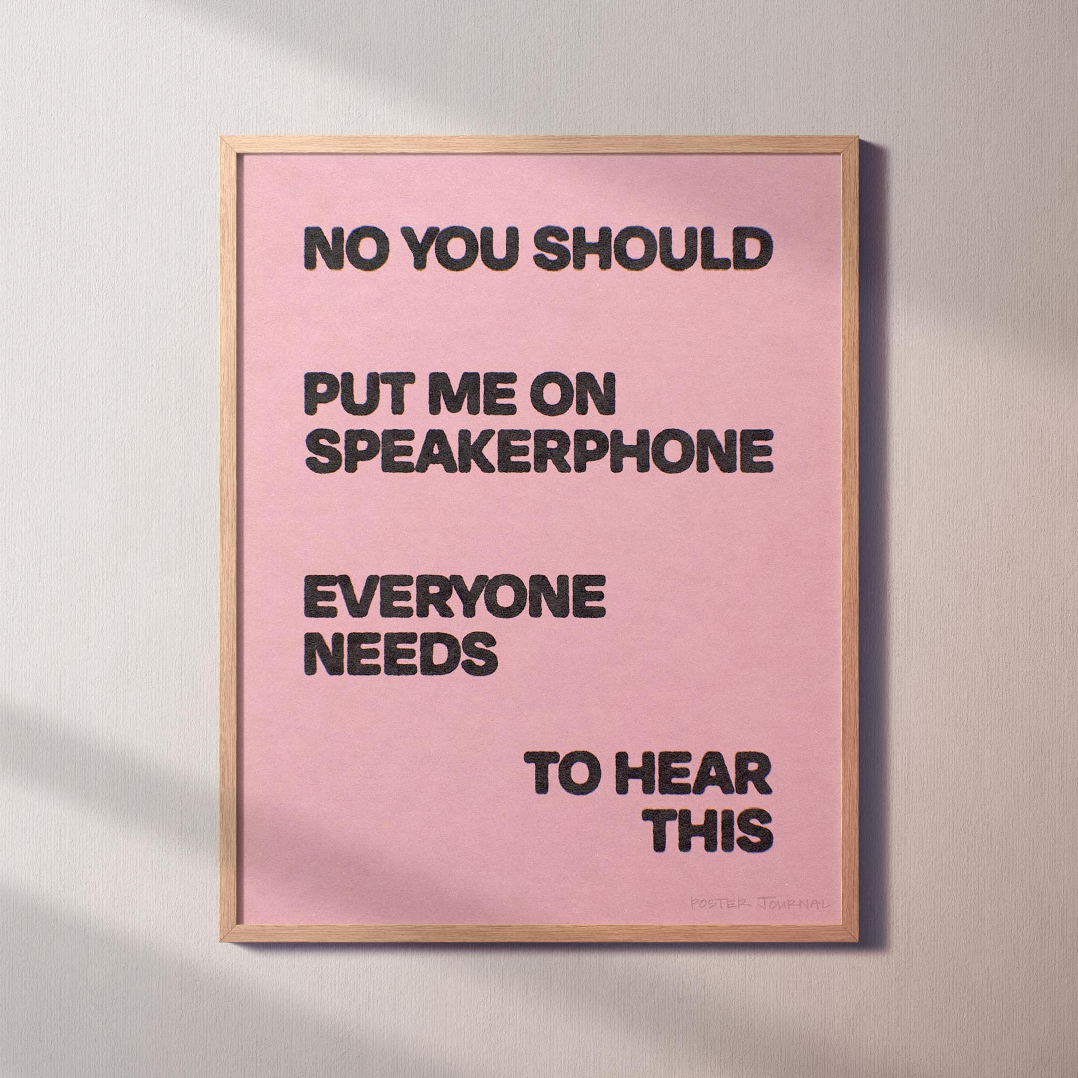 SPEAKERPHONE PRINT