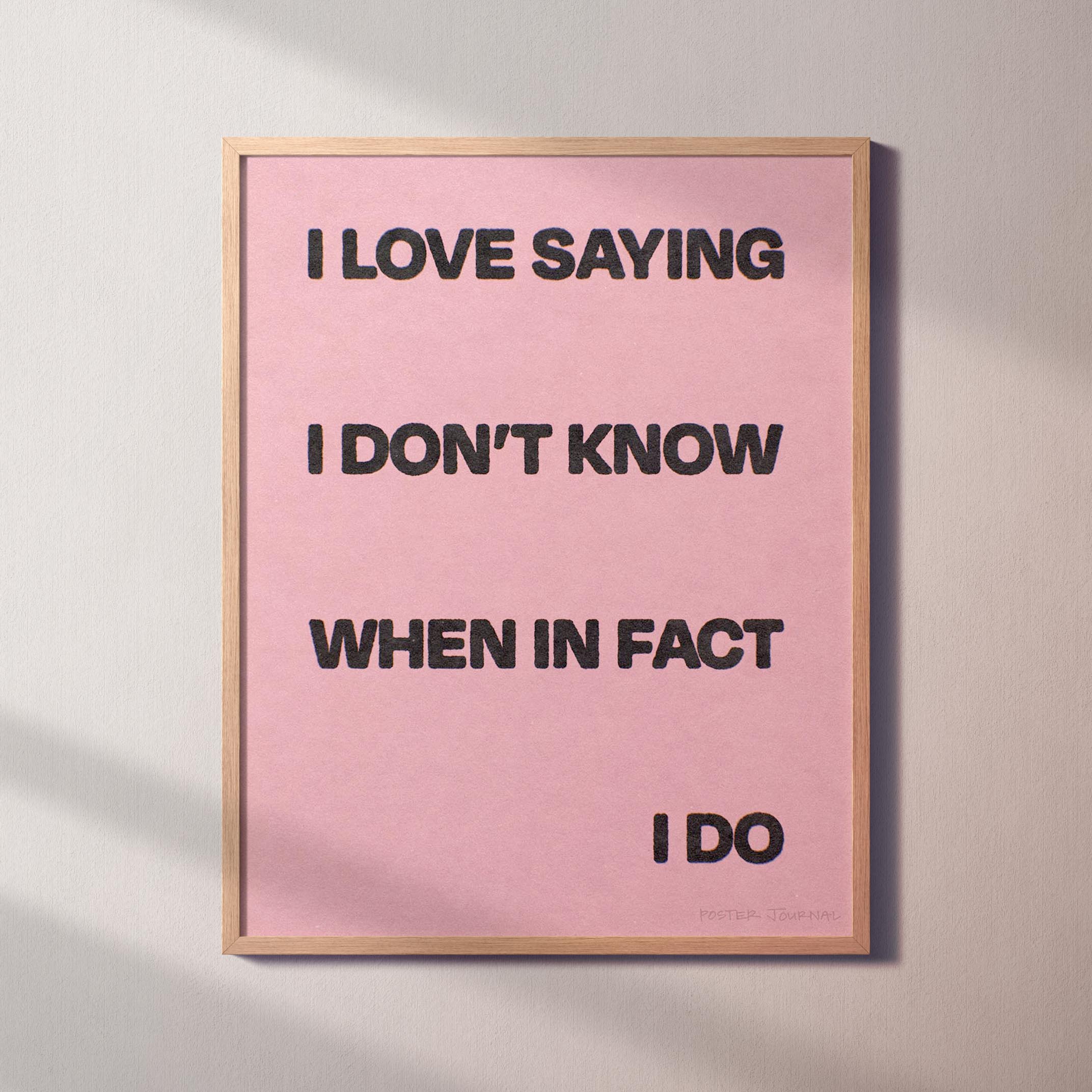 SAYING PRINT