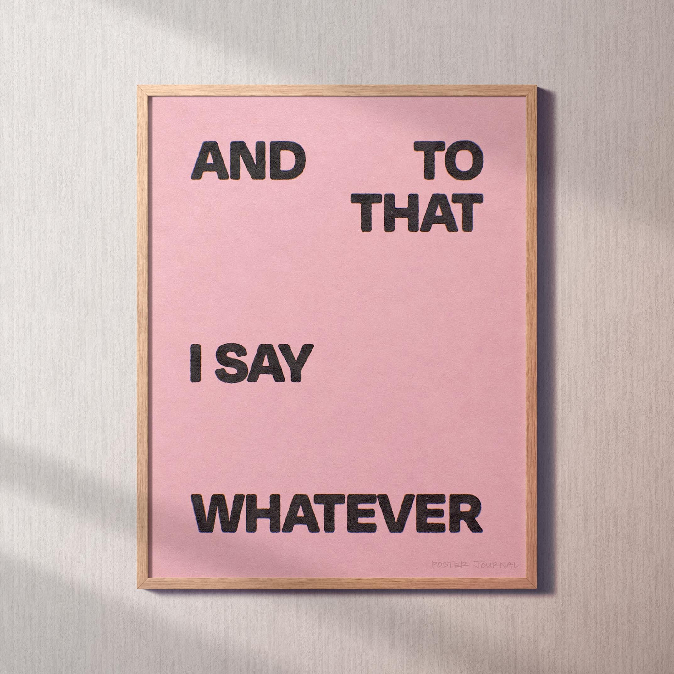 WHATEVER PRINT