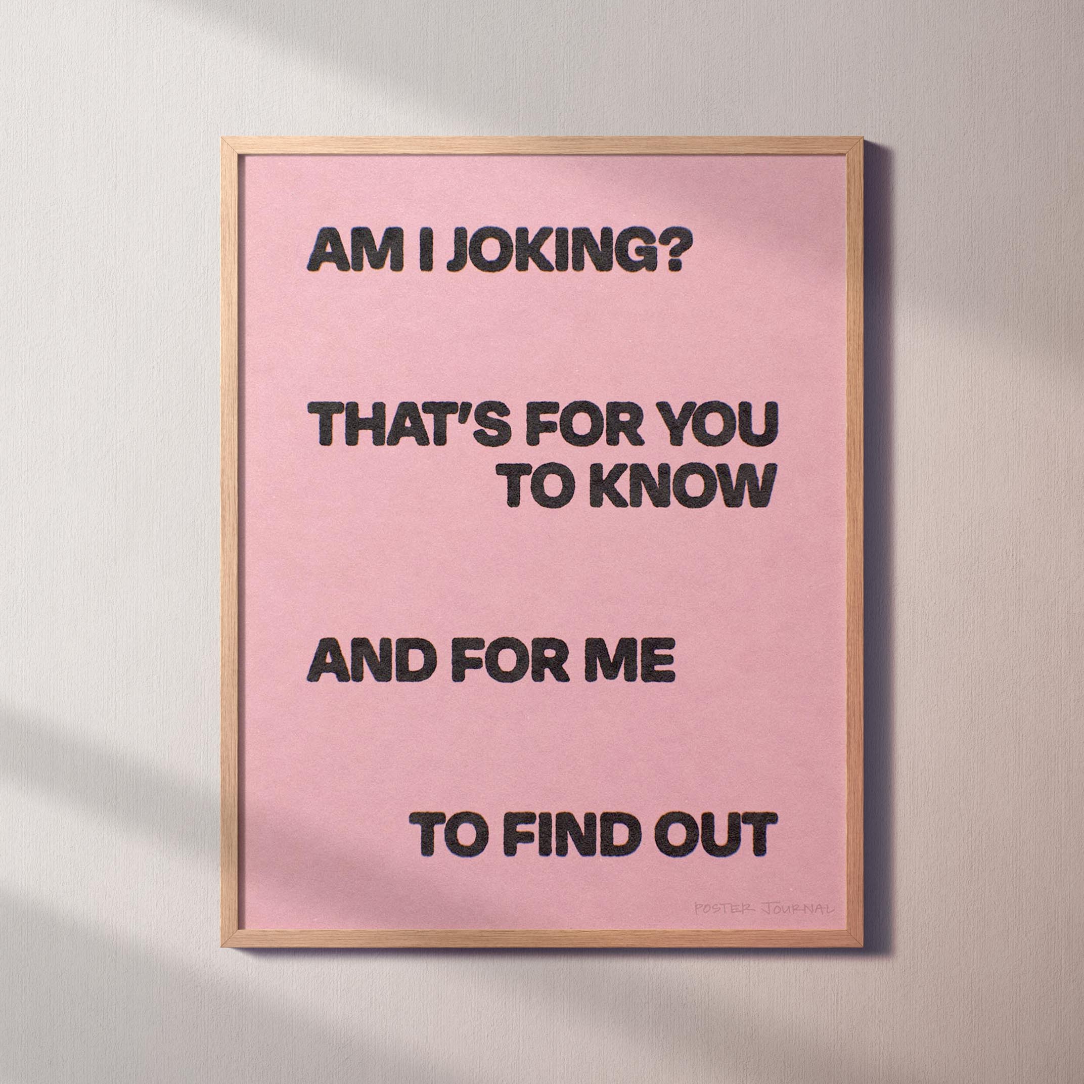 JOKING PRINT