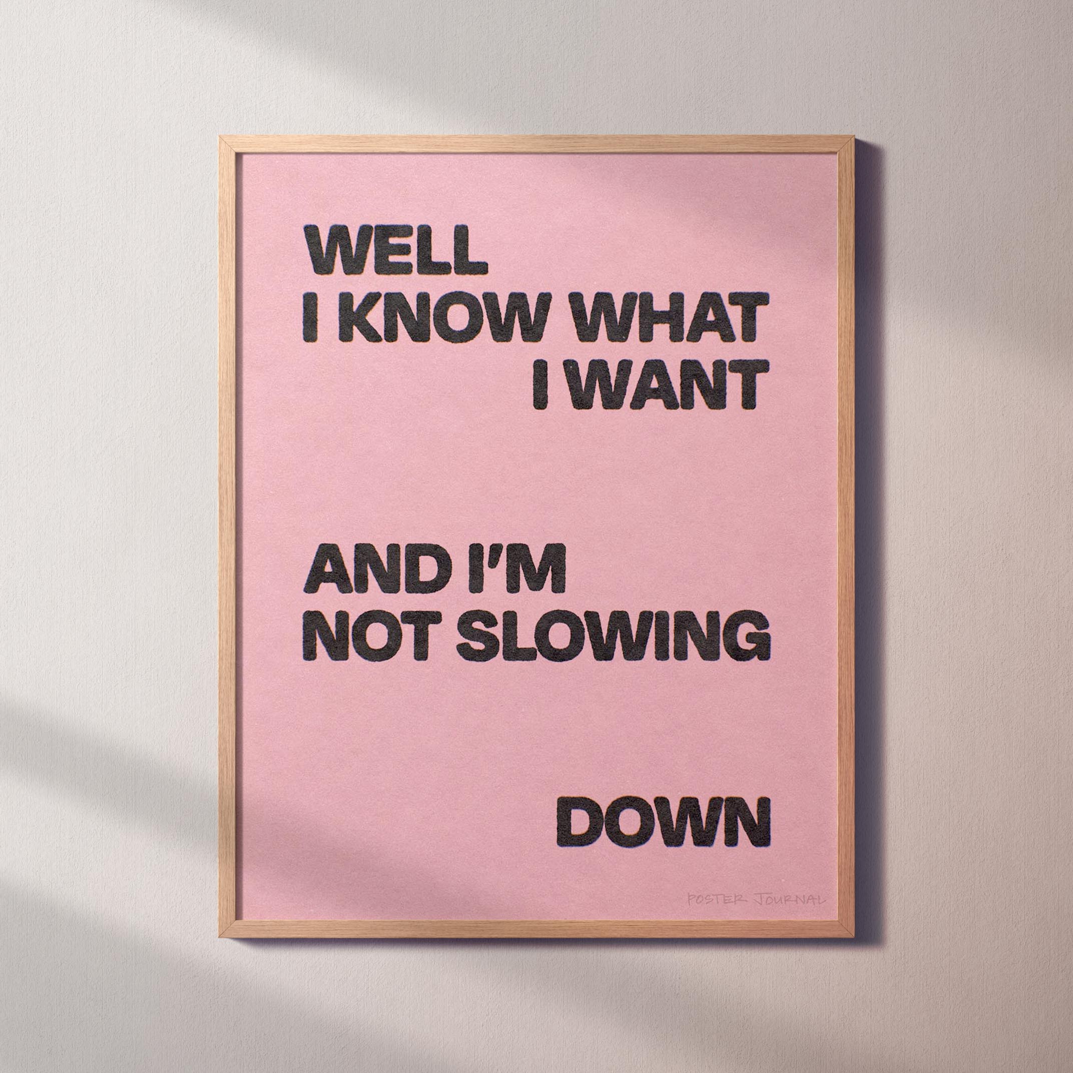 SLOWING PRINT