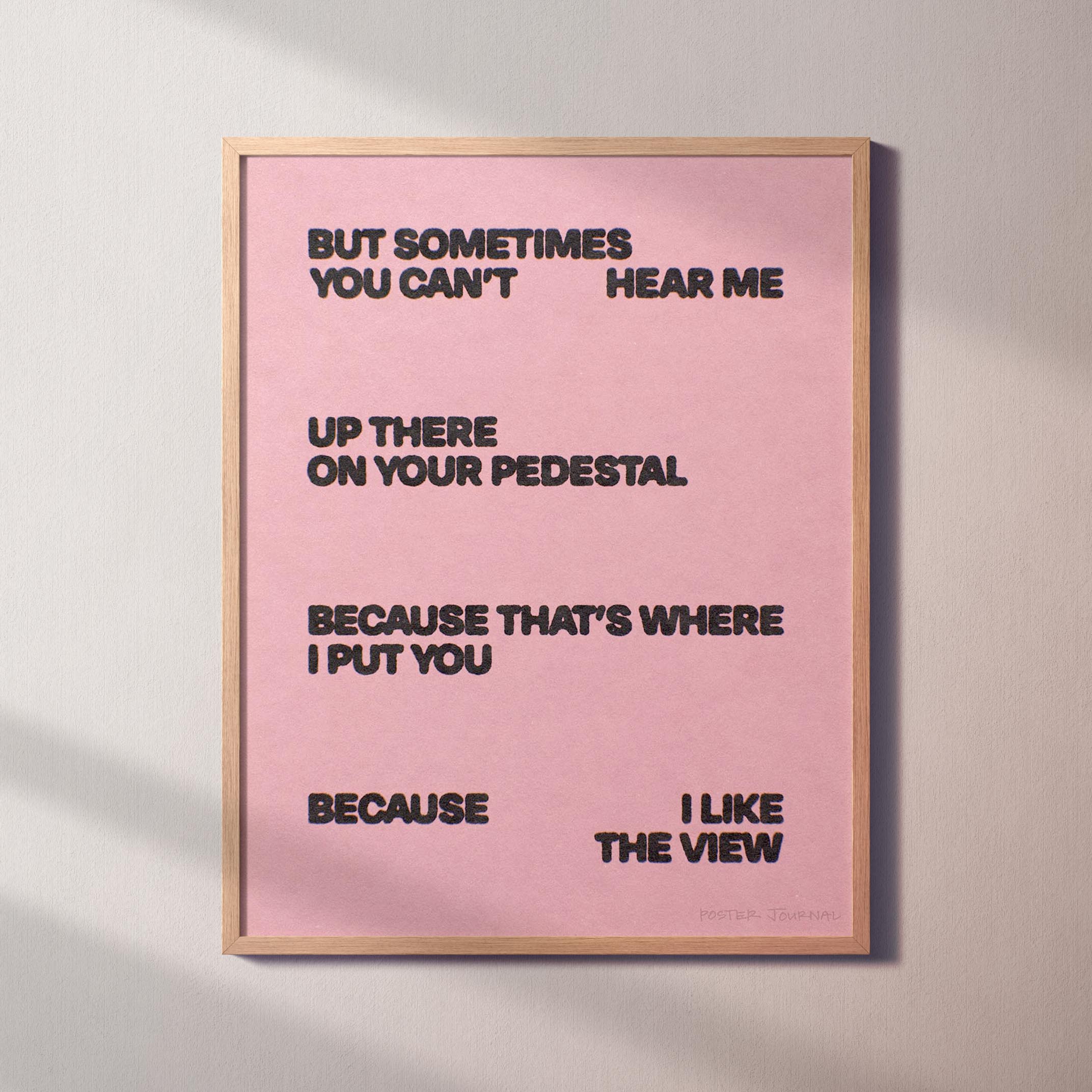 PEDESTAL PRINT