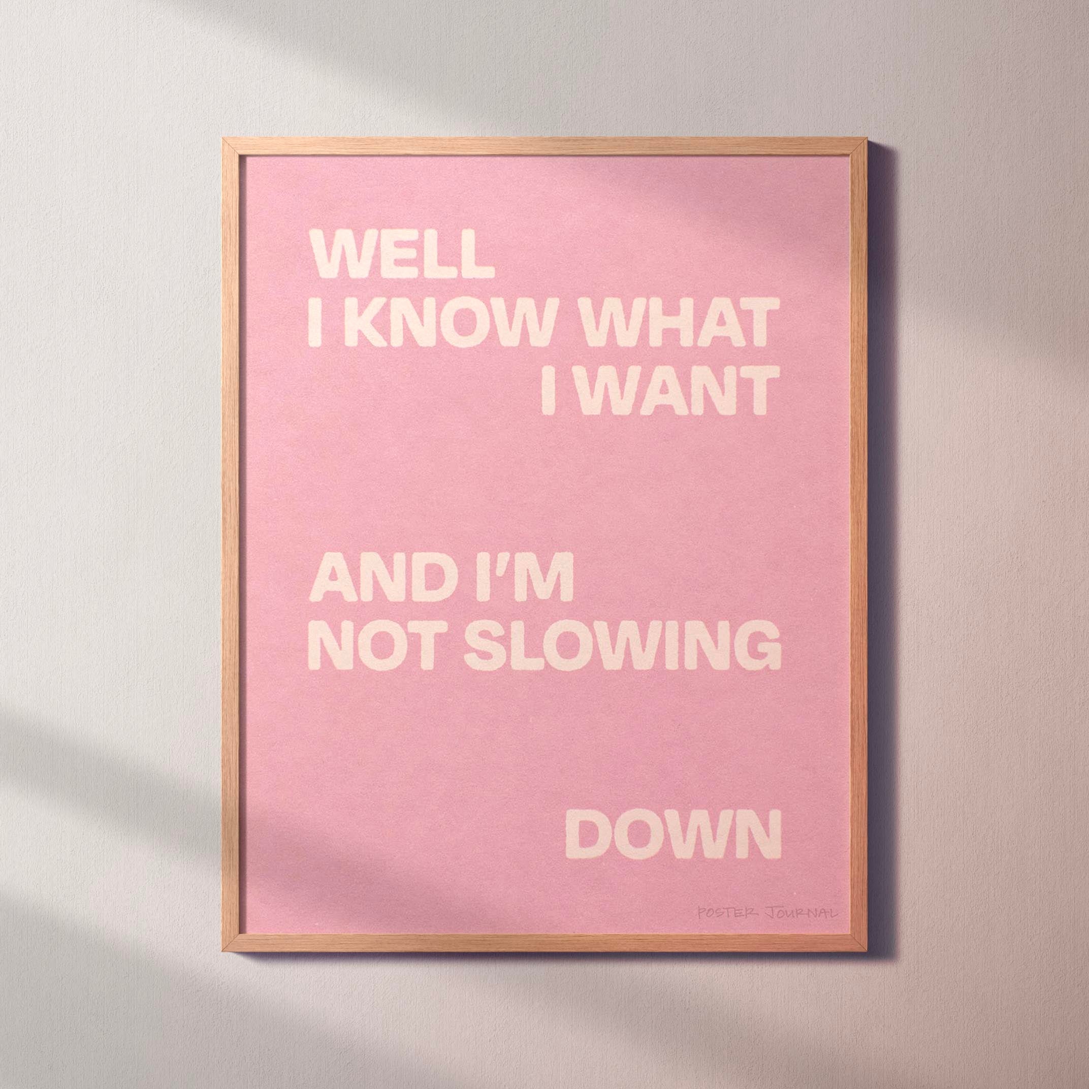 SLOWING PRINT
