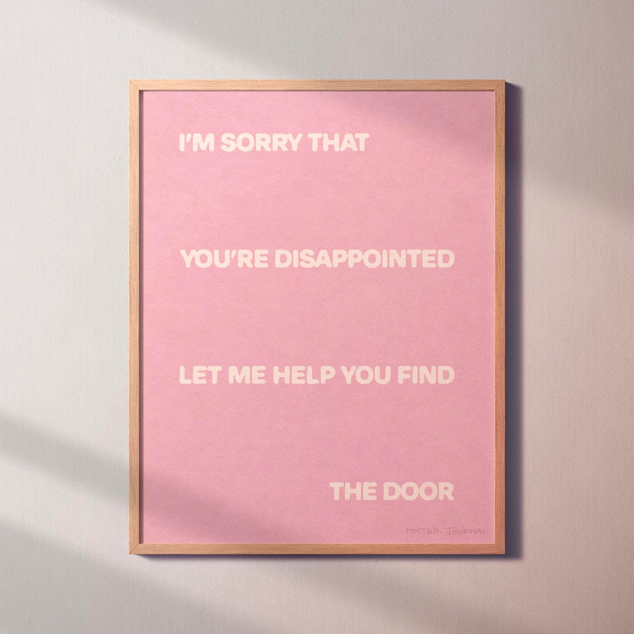 DISAPPOINTED PRINT