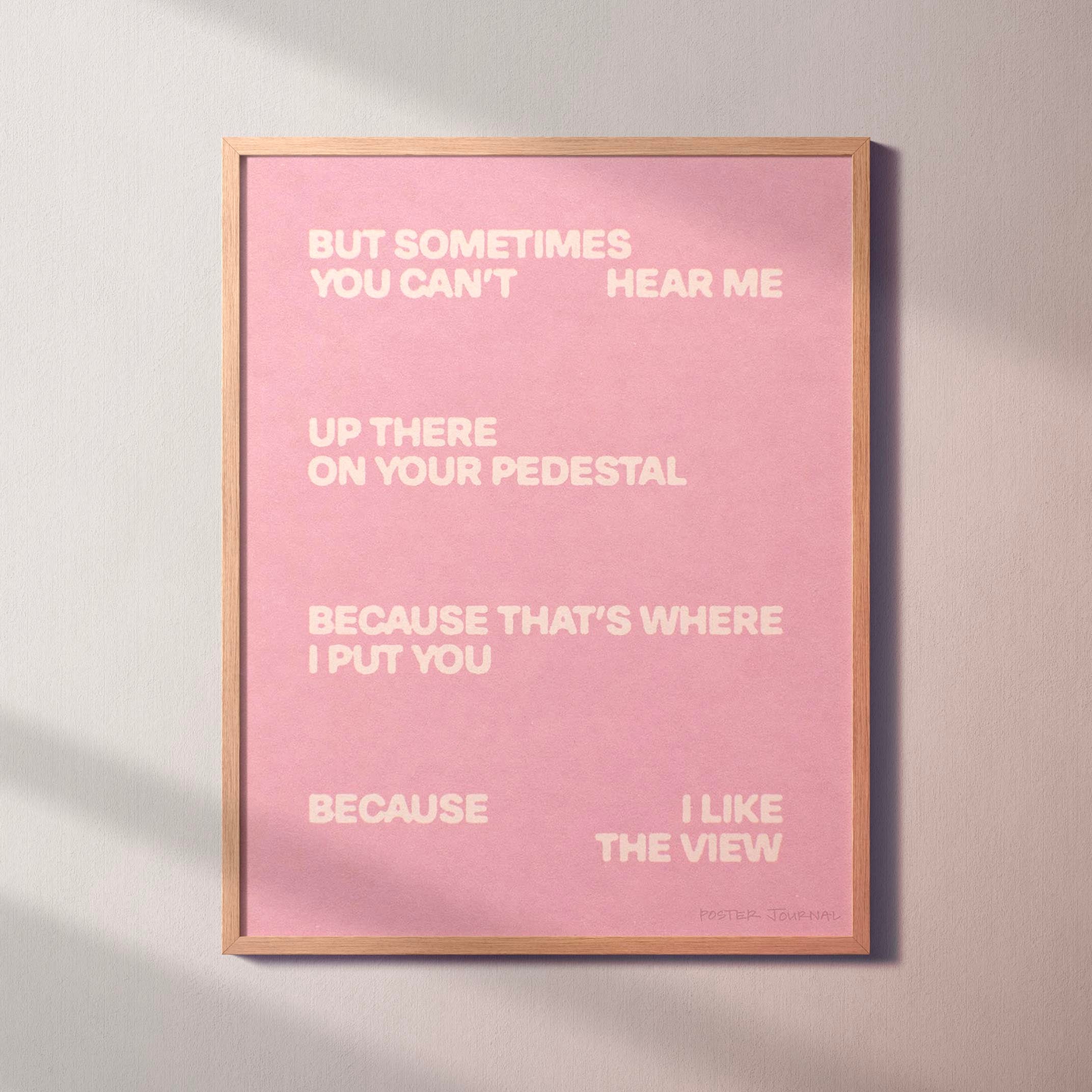 PEDESTAL PRINT