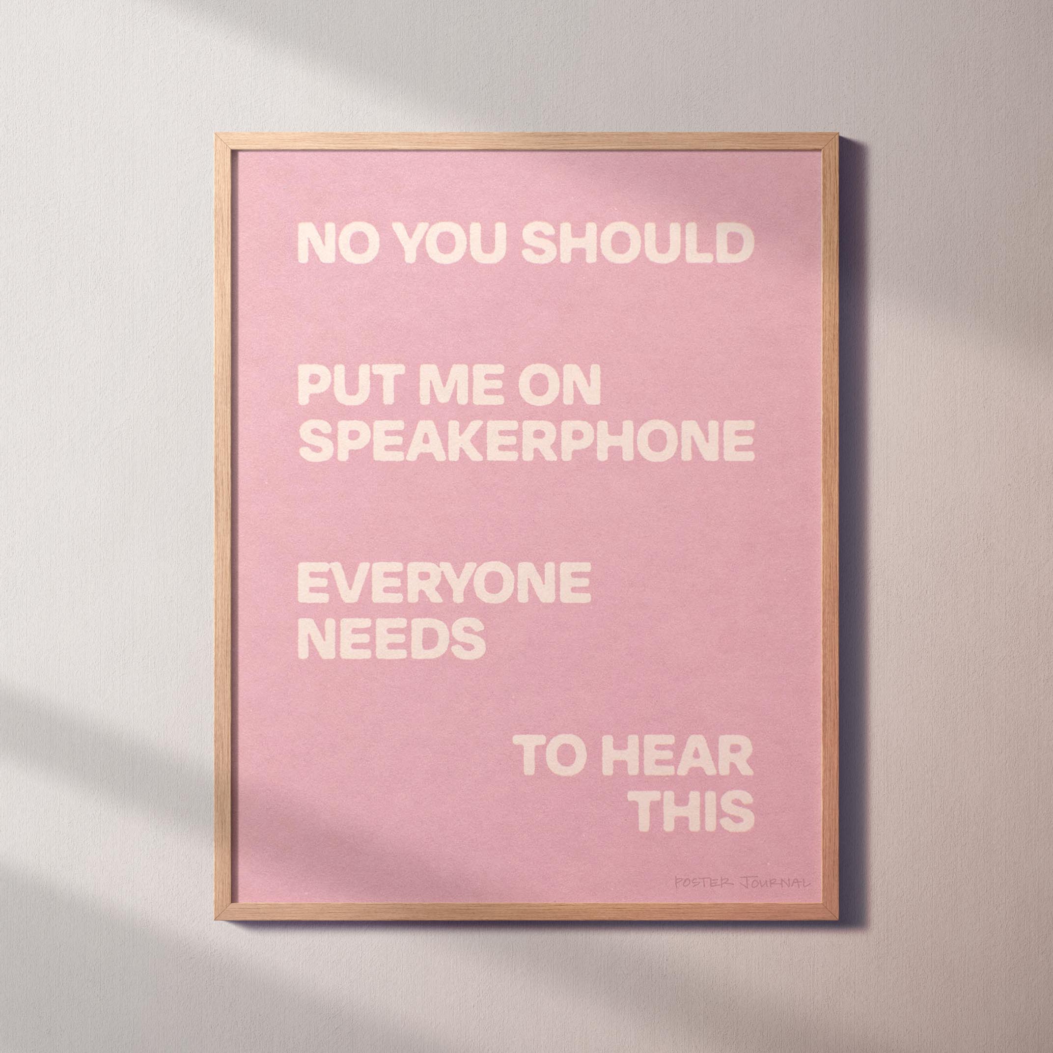 SPEAKERPHONE PRINT