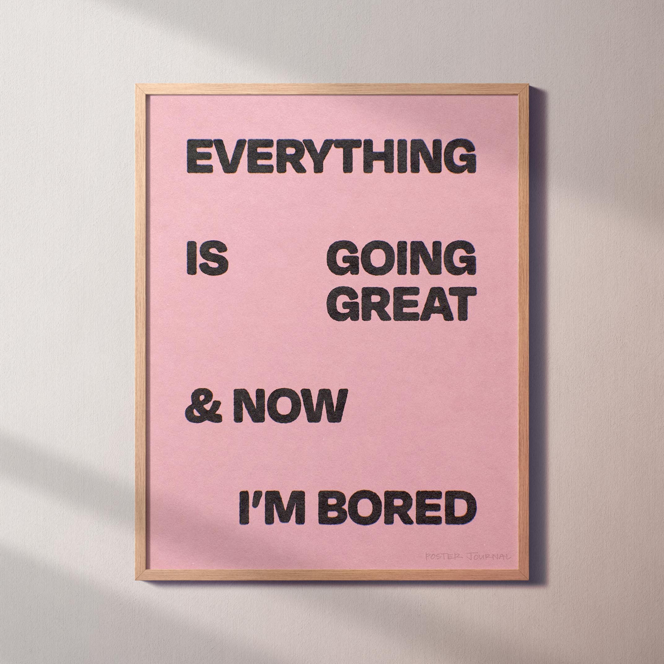 BORED PRINT