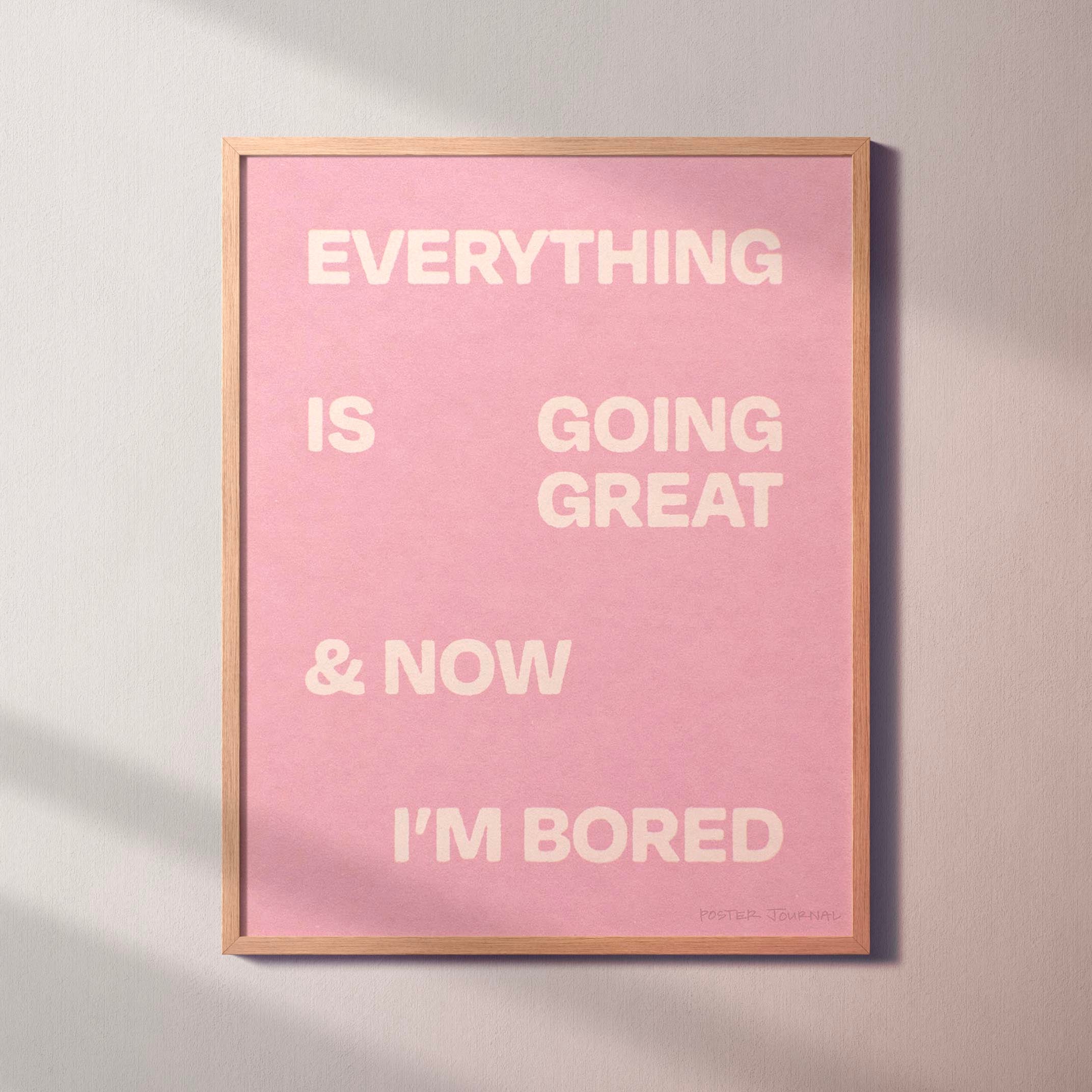 BORED PRINT